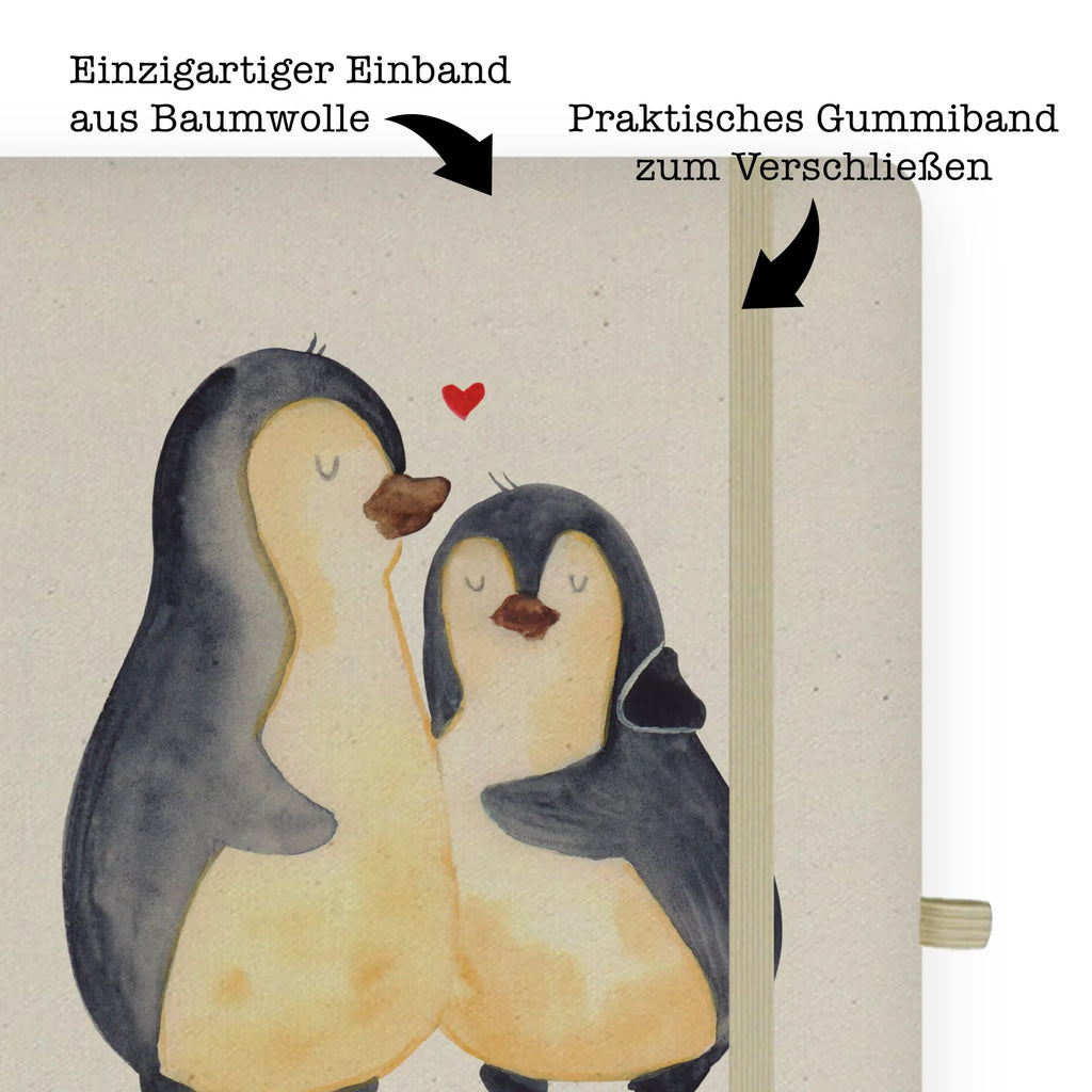 Baumwoll Notizbuch Pinguin umarmen Notizen, Eintragebuch, Tagebuch, Notizblock, Adressbuch, Journal, Kladde, Skizzenbuch, Notizheft, Schreibbuch, Schreibheft, Pinguin, Liebe, Liebespaar, Liebesbeweis, Liebesgeschenk, Verlobung, Jahrestag, Hochzeitstag, Hochzeit, Hochzeitsgeschenk