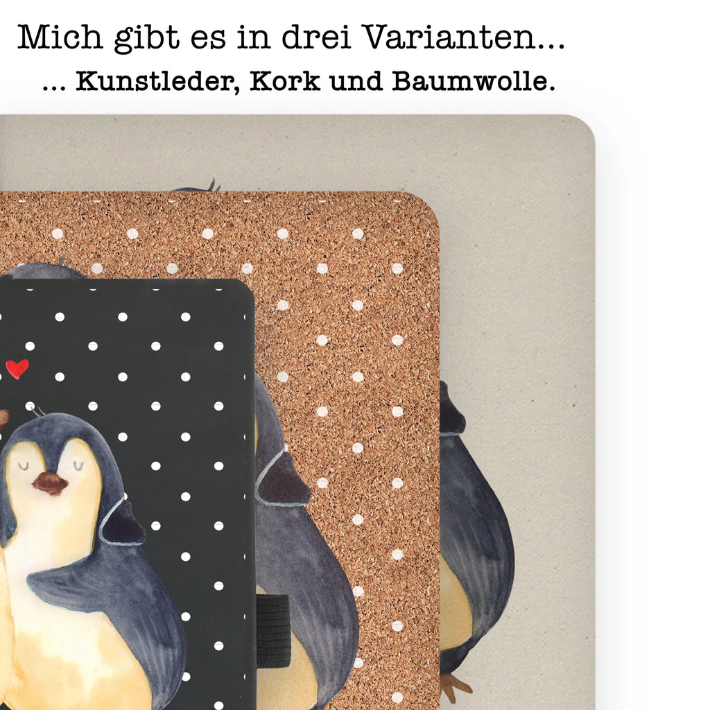 Baumwoll Notizbuch Pinguin umarmen Notizen, Eintragebuch, Tagebuch, Notizblock, Adressbuch, Journal, Kladde, Skizzenbuch, Notizheft, Schreibbuch, Schreibheft, Pinguin, Liebe, Liebespaar, Liebesbeweis, Liebesgeschenk, Verlobung, Jahrestag, Hochzeitstag, Hochzeit, Hochzeitsgeschenk