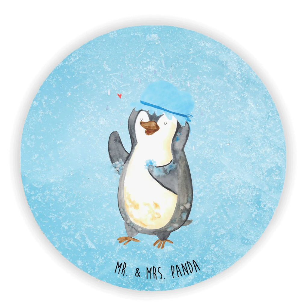 Rund Magnet Pinguin duscht Kühlschrankmagnet, Pinnwandmagnet, Souvenir Magnet, Motivmagnete, Dekomagnet, Whiteboard Magnet, Notiz Magnet, Kühlschrank Dekoration, Pinguin, Pinguine, Dusche, duschen, Lebensmotto, Motivation, Neustart, Neuanfang, glücklich sein