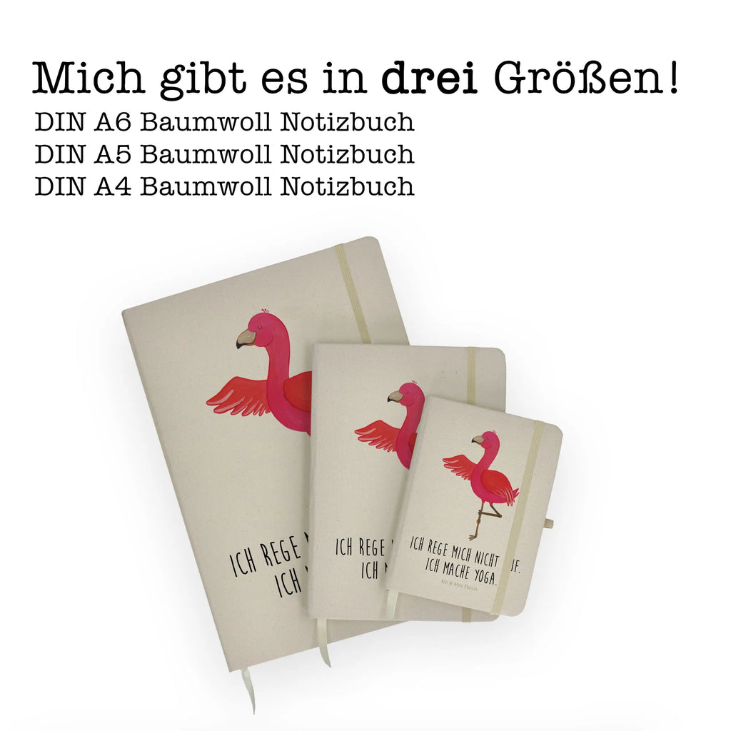 Baumwoll Notizbuch Flamingo Yoga Notizen, Eintragebuch, Tagebuch, Notizblock, Adressbuch, Journal, Kladde, Skizzenbuch, Notizheft, Schreibbuch, Schreibheft, Flamingo, Vogel, Yoga, Namaste, Achtsamkeit, Yoga-Übung, Entspannung, Ärger, Aufregen, Tiefenentspannung