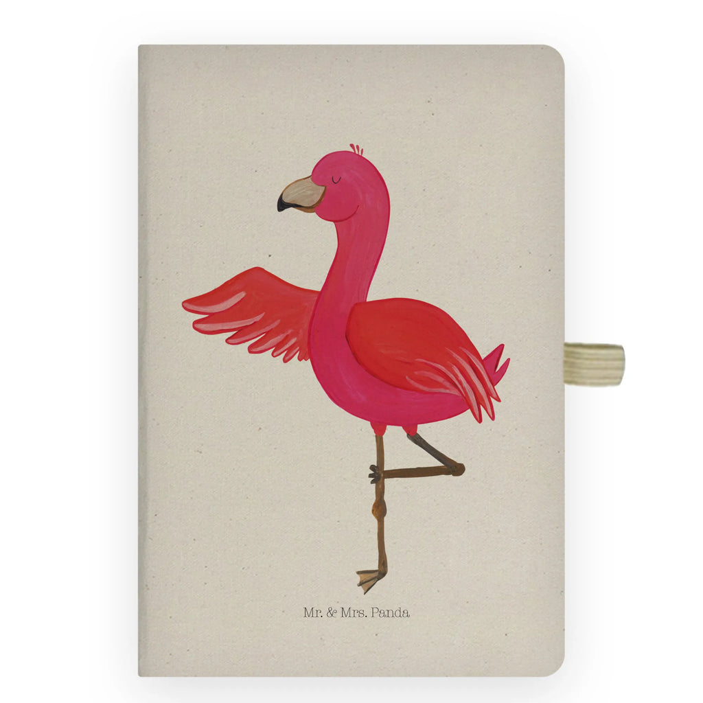 Baumwoll Notizbuch Flamingo Yoga Notizen, Eintragebuch, Tagebuch, Notizblock, Adressbuch, Journal, Kladde, Skizzenbuch, Notizheft, Schreibbuch, Schreibheft, Flamingo, Vogel, Yoga, Namaste, Achtsamkeit, Yoga-Übung, Entspannung, Ärger, Aufregen, Tiefenentspannung