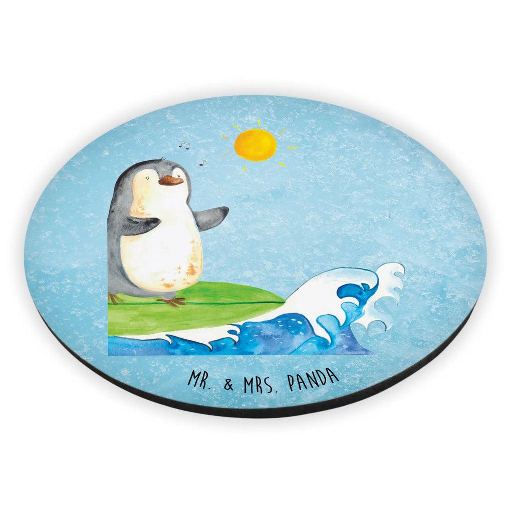 Rund Magnet Pinguin Surfer Kühlschrankmagnet, Pinnwandmagnet, Souvenir Magnet, Motivmagnete, Dekomagnet, Whiteboard Magnet, Notiz Magnet, Kühlschrank Dekoration, Pinguin, Pinguine, surfen, Surfer, Hawaii, Urlaub, Wellen, Wellen reiten, Portugal