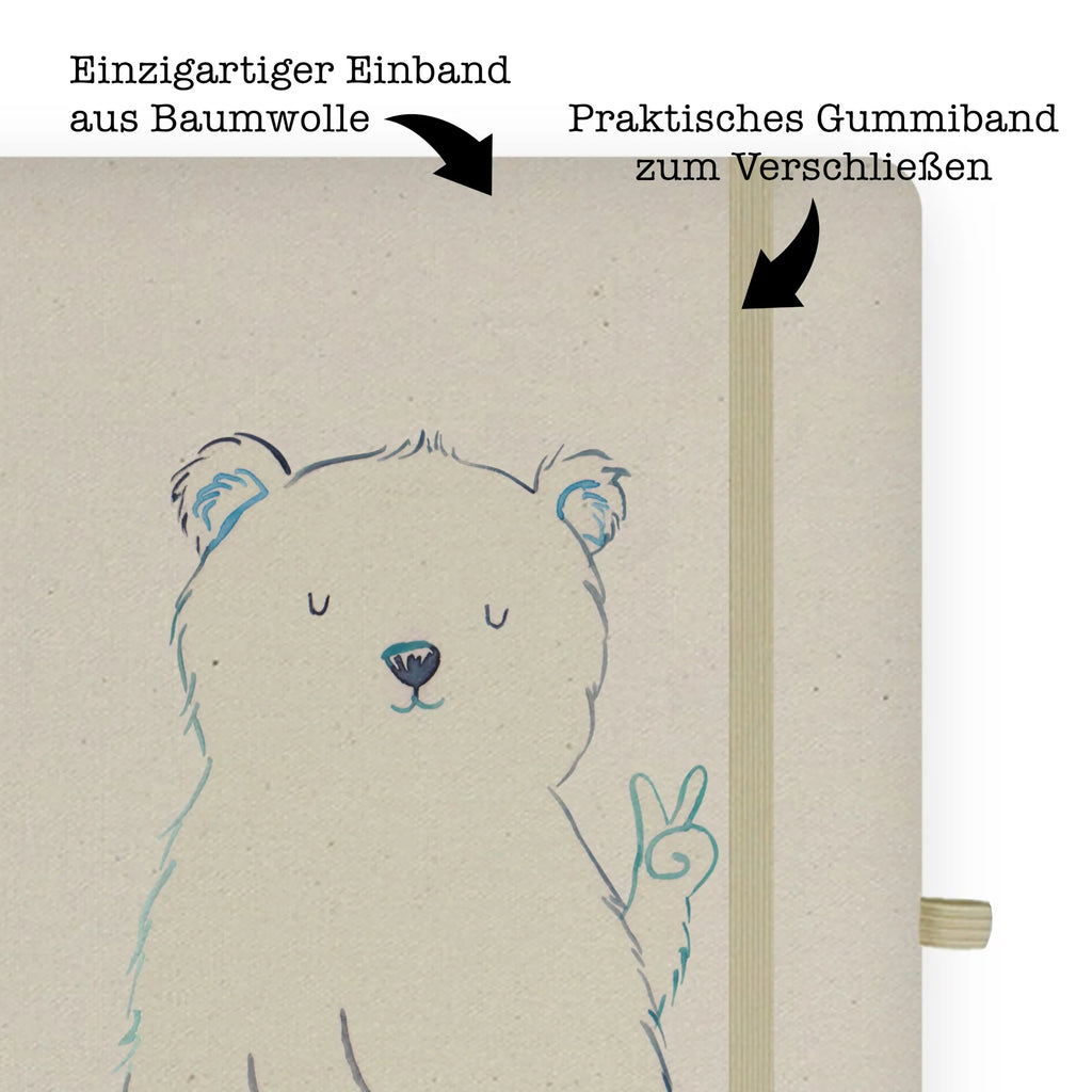 Baumwoll Notizbuch Eisbär Faul Notizen, Eintragebuch, Tagebuch, Notizblock, Adressbuch, Journal, Kladde, Skizzenbuch, Notizheft, Schreibbuch, Schreibheft, Bär, Teddy, Teddybär, Eisbär, Nordpol, Faul, Entspannen, Relaxen, Büro, Arbeit, Bürojob, Arbeitsplatz, Homeoffice