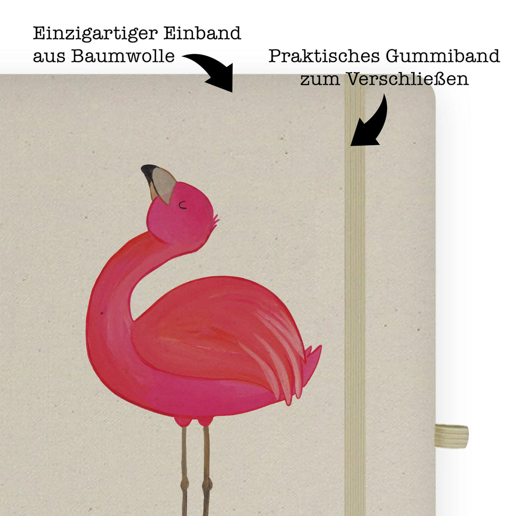 Baumwoll Notizbuch Flamingo stolz Notizen, Eintragebuch, Tagebuch, Notizblock, Adressbuch, Journal, Kladde, Skizzenbuch, Notizheft, Schreibbuch, Schreibheft, Flamingo, stolz, Freude, Selbstliebe, Selbstakzeptanz, Freundin, beste Freundin, Tochter, Mama, Schwester