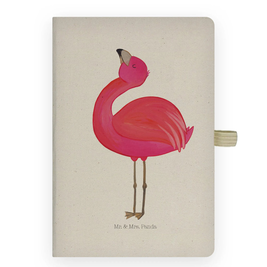 Baumwoll Notizbuch Flamingo stolz Notizen, Eintragebuch, Tagebuch, Notizblock, Adressbuch, Journal, Kladde, Skizzenbuch, Notizheft, Schreibbuch, Schreibheft, Flamingo, stolz, Freude, Selbstliebe, Selbstakzeptanz, Freundin, beste Freundin, Tochter, Mama, Schwester