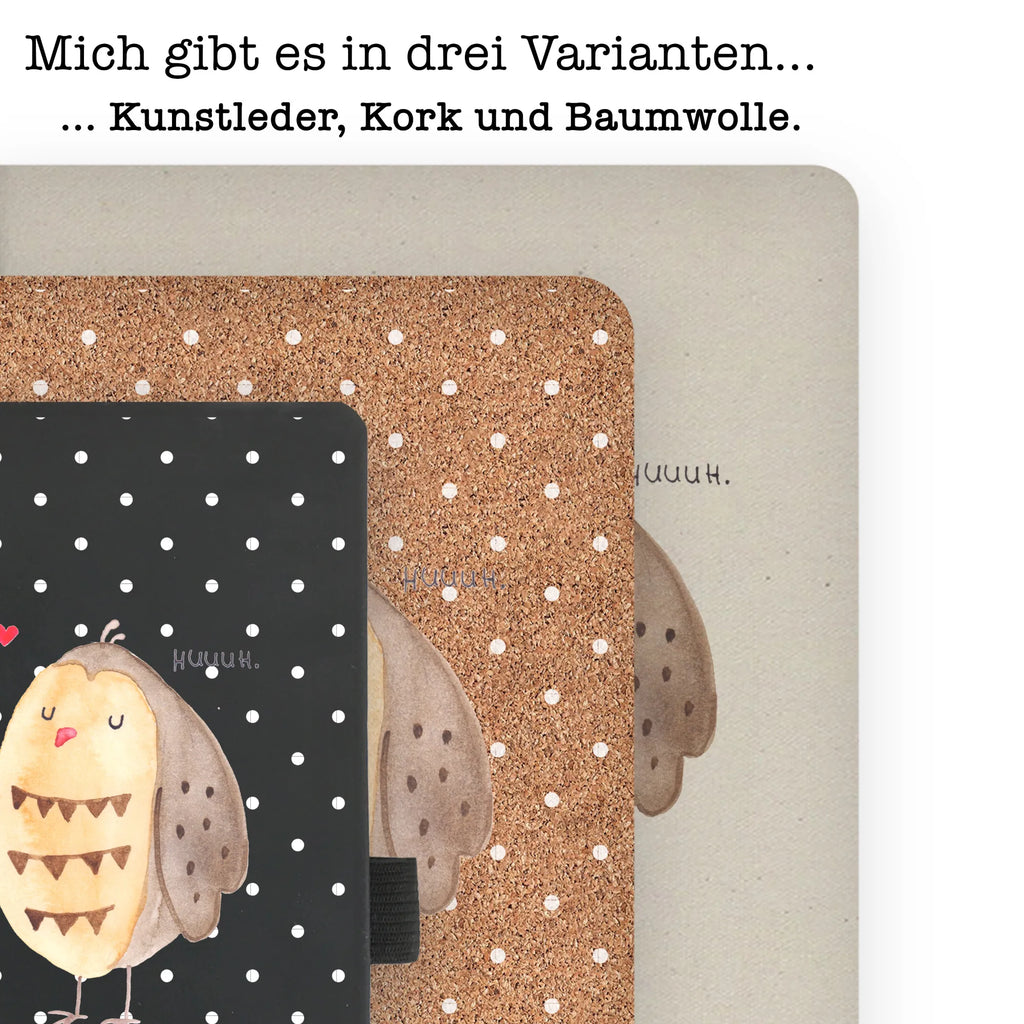 Baumwoll Notizbuch Eule Liebe Notizen, Eintragebuch, Tagebuch, Notizblock, Adressbuch, Journal, Kladde, Skizzenbuch, Notizheft, Schreibbuch, Schreibheft, Eule, Eule Deko, Liebe, Hochzeit Spruch, Owl, All you need is love, Liebe Spruch, Freundin Geschenk, Freund, Wortspiel lustig