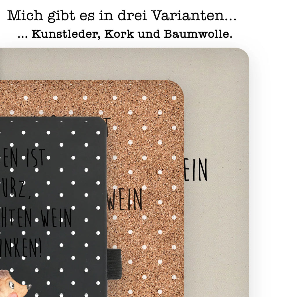 Baumwoll Notizbuch Igel mit Wein Notizen, Eintragebuch, Tagebuch, Notizblock, Adressbuch, Journal, Kladde, Skizzenbuch, Notizheft, Schreibbuch, Schreibheft, Tiermotive, Gute Laune, lustige Sprüche, Tiere, Wein Spruch, Igel, Geschenk Weintrinker, Geschenk Weinliebhaber, Wein Deko, Weinglas, Rotwein, Weißwein, Wein trinken