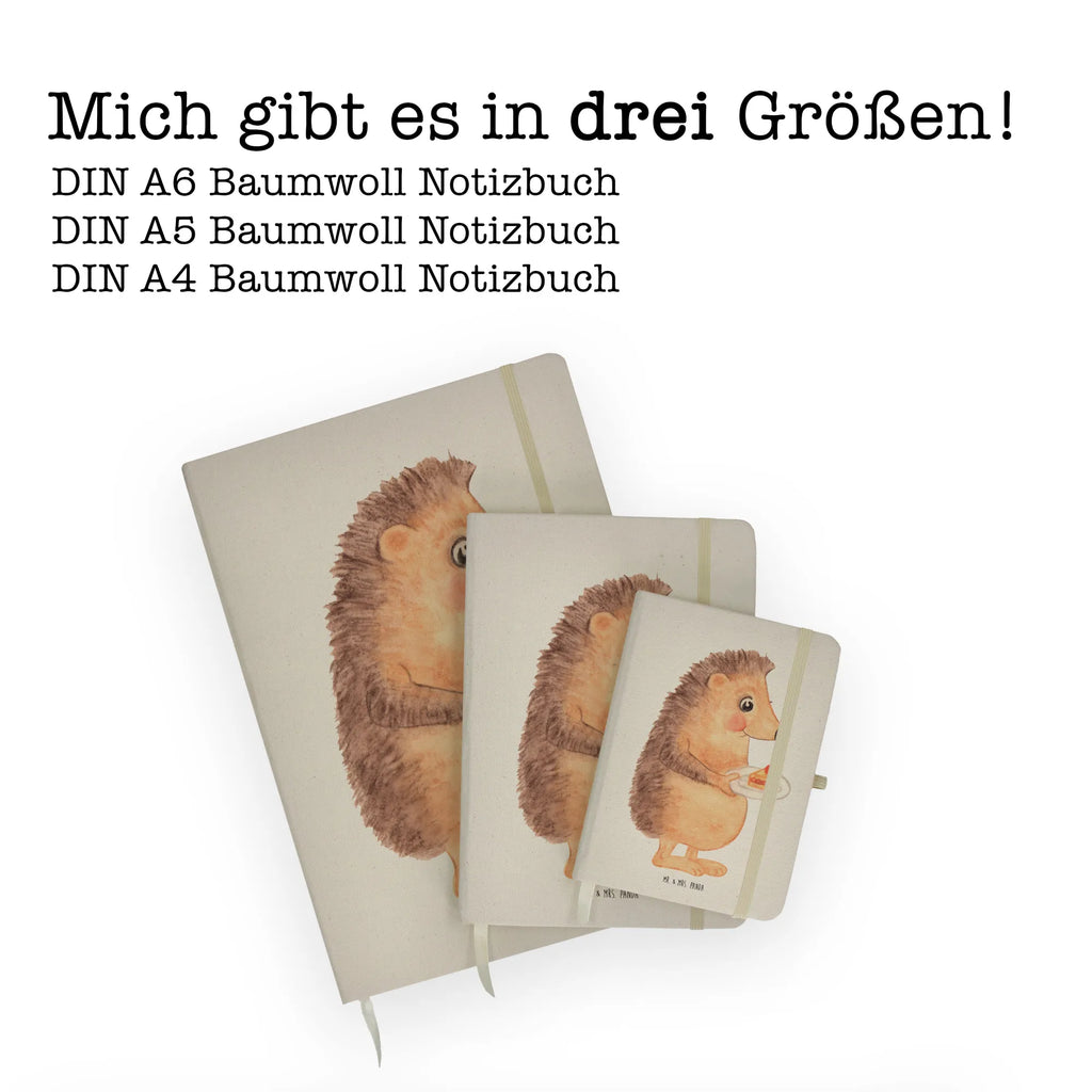 Baumwoll Notizbuch Igel mit Kuchenstück Notizen, Eintragebuch, Tagebuch, Notizblock, Adressbuch, Journal, Kladde, Skizzenbuch, Notizheft, Schreibbuch, Schreibheft, Tiermotive, Gute Laune, lustige Sprüche, Tiere, Igel, Essen Spruch, Kuchen, Backen Geschenk, Kuchen backen, Einladung Party, Geburtstagskuchen, Torte