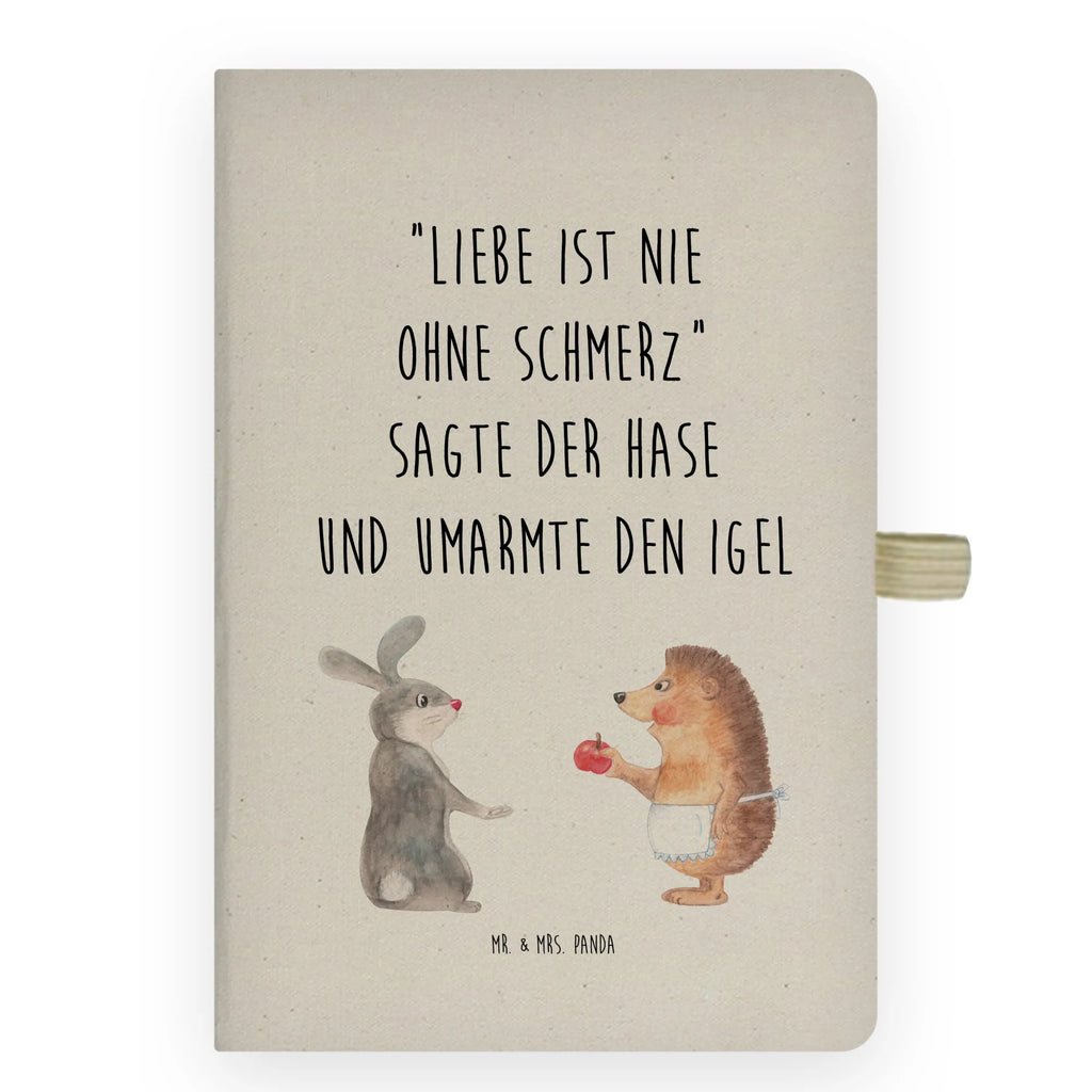 Baumwoll Notizbuch Liebe ist nie ohne Schmerz Notizen, Eintragebuch, Tagebuch, Notizblock, Adressbuch, Journal, Kladde, Skizzenbuch, Notizheft, Schreibbuch, Schreibheft, Tiermotive, Gute Laune, lustige Sprüche, Tiere, Igel und Hase, Igel, Hase, Liebe Spruch, Liebeskummer Geschenk, Herzschmerz, Trösten, Trennungsschmerz, Spruch romantisch