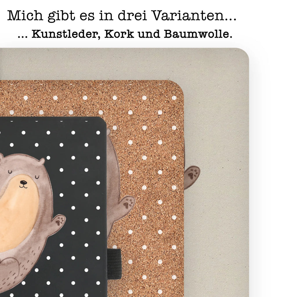 Baumwoll Notizbuch Otter Umarmen Notizen, Eintragebuch, Tagebuch, Notizblock, Adressbuch, Journal, Kladde, Skizzenbuch, Notizheft, Schreibbuch, Schreibheft, Otter, Fischotter, Seeotter, Otter Seeotter See Otter