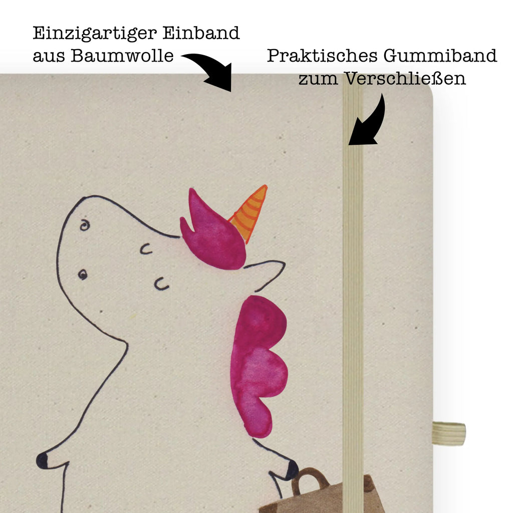 Baumwoll Notizbuch Einhorn Koffer Notizen, Eintragebuch, Tagebuch, Notizblock, Adressbuch, Journal, Kladde, Skizzenbuch, Notizheft, Schreibbuch, Schreibheft, Einhorn, Einhörner, Einhorn Deko, Pegasus, Unicorn, unicorn, Koffer, Verreisen, Reise, Gepäck, Abenteuer, Erwachsen, Kind, albern, Spaß, lustig, witzig