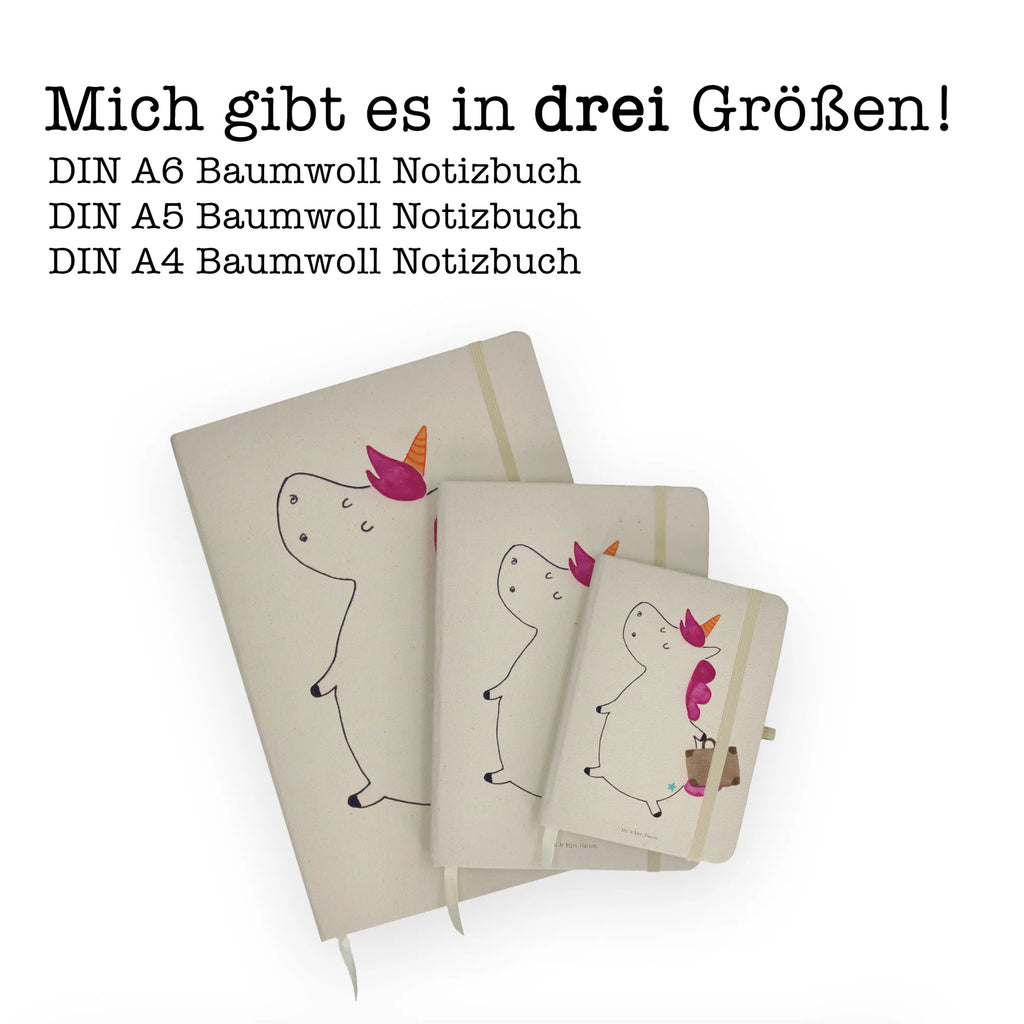 Baumwoll Notizbuch Einhorn Koffer Notizen, Eintragebuch, Tagebuch, Notizblock, Adressbuch, Journal, Kladde, Skizzenbuch, Notizheft, Schreibbuch, Schreibheft, Einhorn, Einhörner, Einhorn Deko, Pegasus, Unicorn, unicorn, Koffer, Verreisen, Reise, Gepäck, Abenteuer, Erwachsen, Kind, albern, Spaß, lustig, witzig