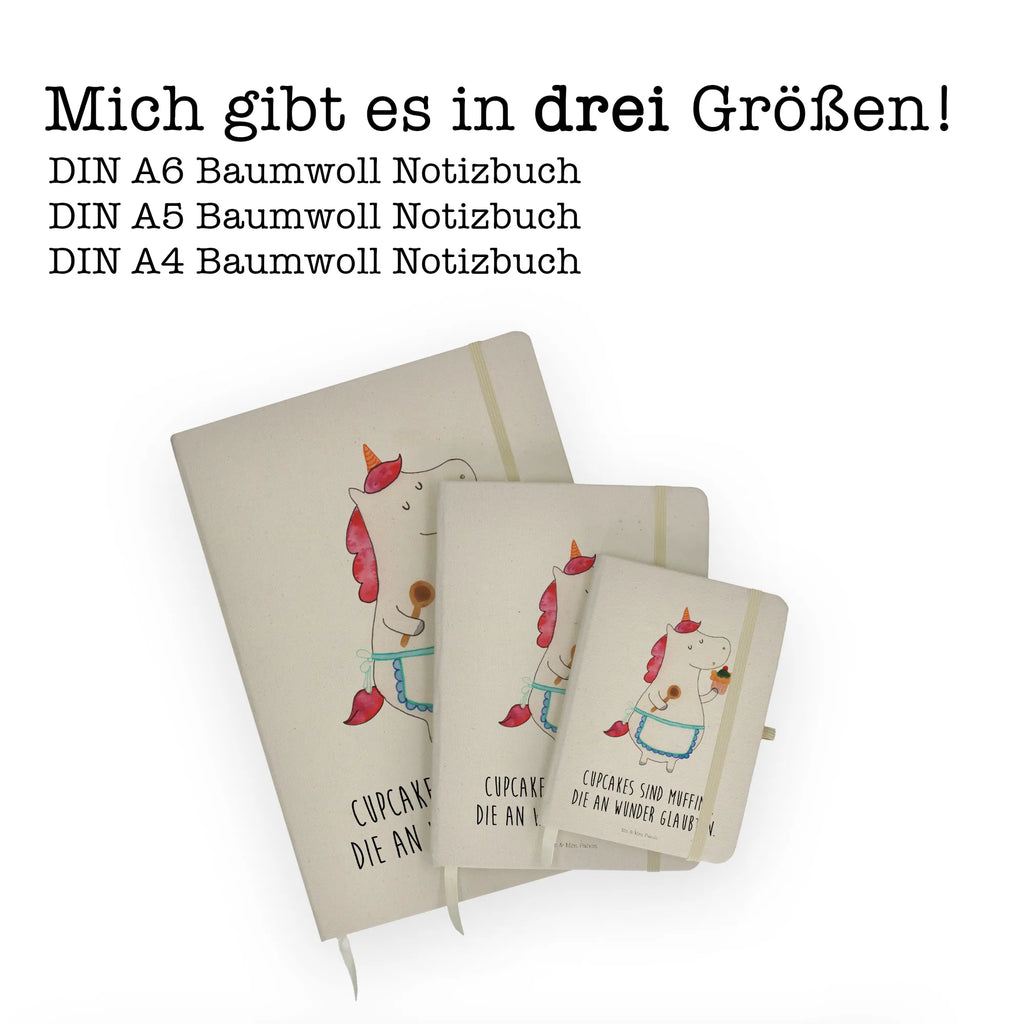 Baumwoll Notizbuch Einhorn Küche Notizen, Eintragebuch, Tagebuch, Notizblock, Adressbuch, Journal, Kladde, Skizzenbuch, Notizheft, Schreibbuch, Schreibheft, Einhorn, Einhörner, Einhorn Deko, Pegasus, Unicorn, backen, Muffin, Motivation, Träumer, träumen, Bäckerin, Hobbykoch, Koch, Torte, Kuchen