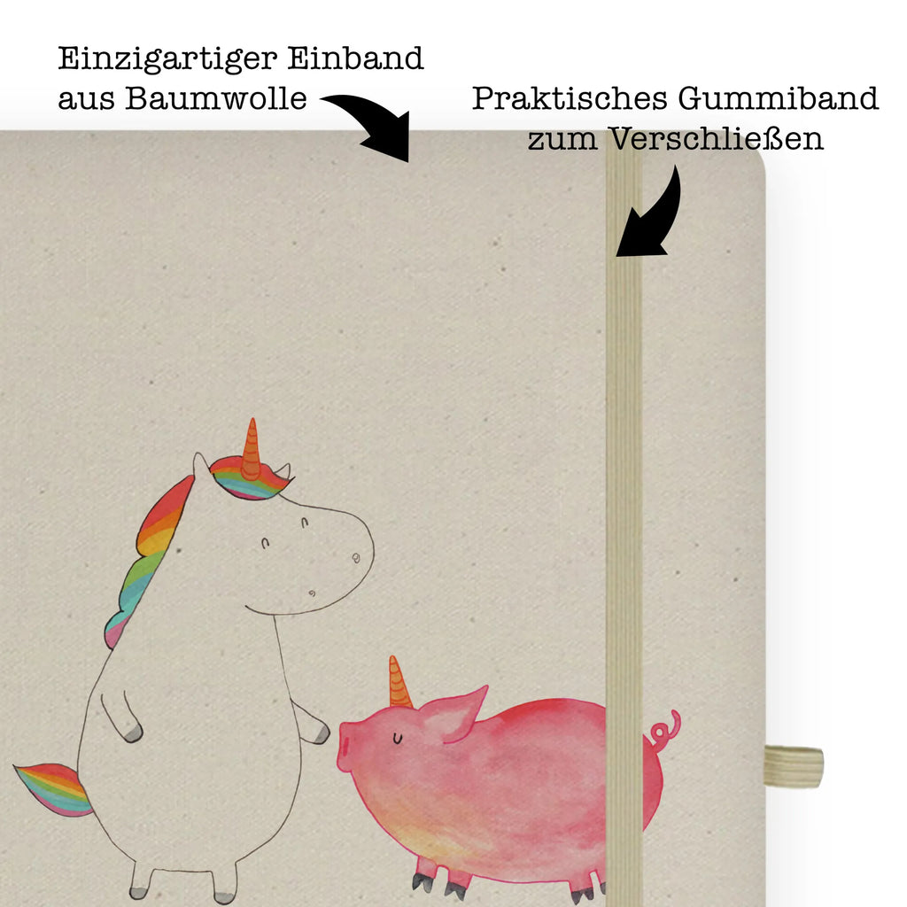 Baumwoll Notizbuch Einhorn Schwein Notizen, Eintragebuch, Tagebuch, Notizblock, Adressbuch, Journal, Kladde, Skizzenbuch, Notizheft, Schreibbuch, Schreibheft, Einhorn, Einhörner, Einhorn Deko, Unicorn, Freundschaft, Schweinhorn, Schwein, Freundin, Schweinchen