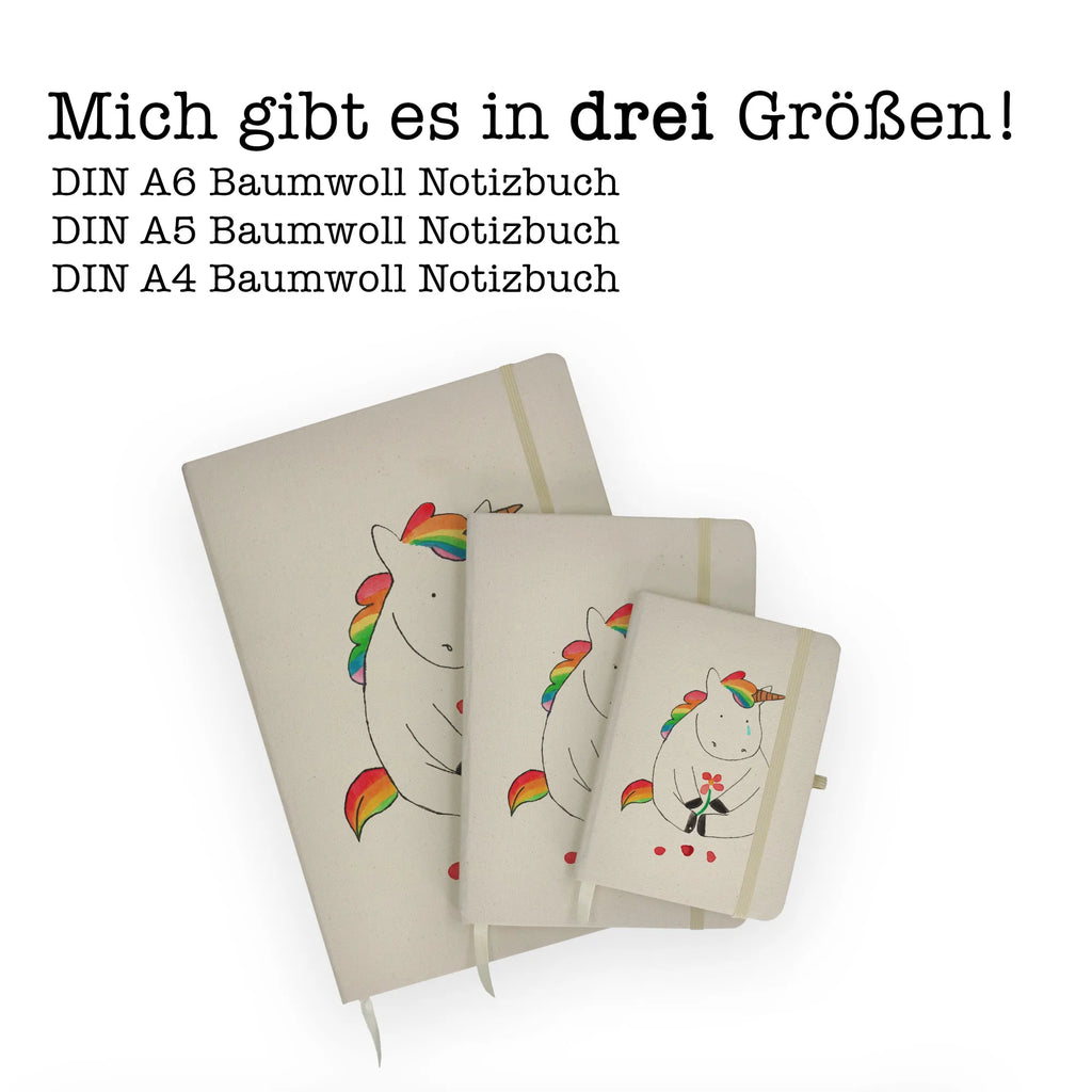 Baumwoll Notizbuch Einhorn Traurig Notizen, Eintragebuch, Tagebuch, Notizblock, Adressbuch, Journal, Kladde, Skizzenbuch, Notizheft, Schreibbuch, Schreibheft, Einhorn, Einhörner, Einhorn Deko, Pegasus, Unicorn, Glitzer, Trösten. Freundschaft, Freunde, Liebe, Trauer, Grußkarte, Blume