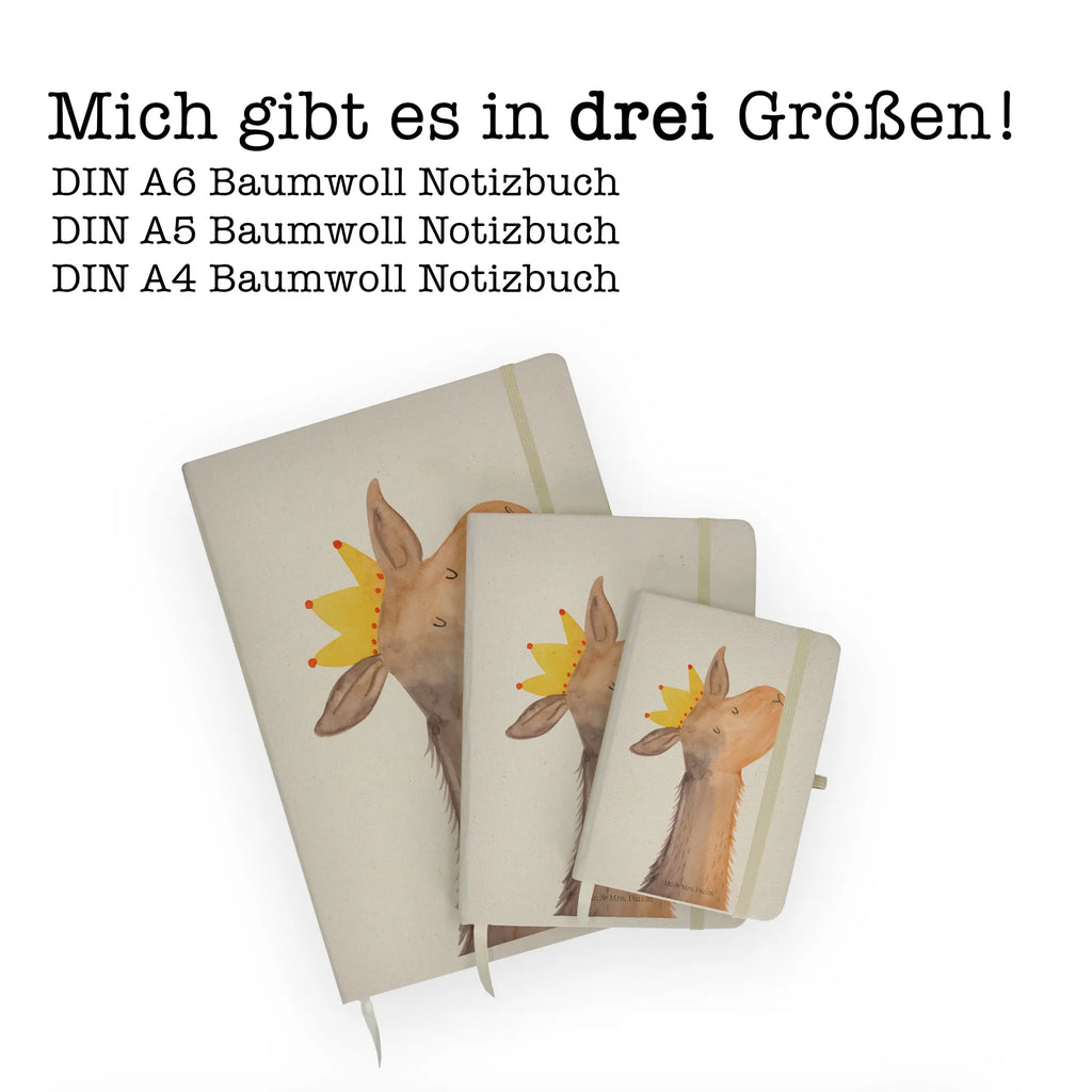 Baumwoll Notizbuch Lamakopf König Notizen, Eintragebuch, Tagebuch, Notizblock, Adressbuch, Journal, Kladde, Skizzenbuch, Notizheft, Schreibbuch, Schreibheft, Lama, Alpaka, Lamas, König, Königin, Freundin, Mama, Papa, Büro Kollege, Kollegin, Chef, Vorgesetzter, Abi, Abitur