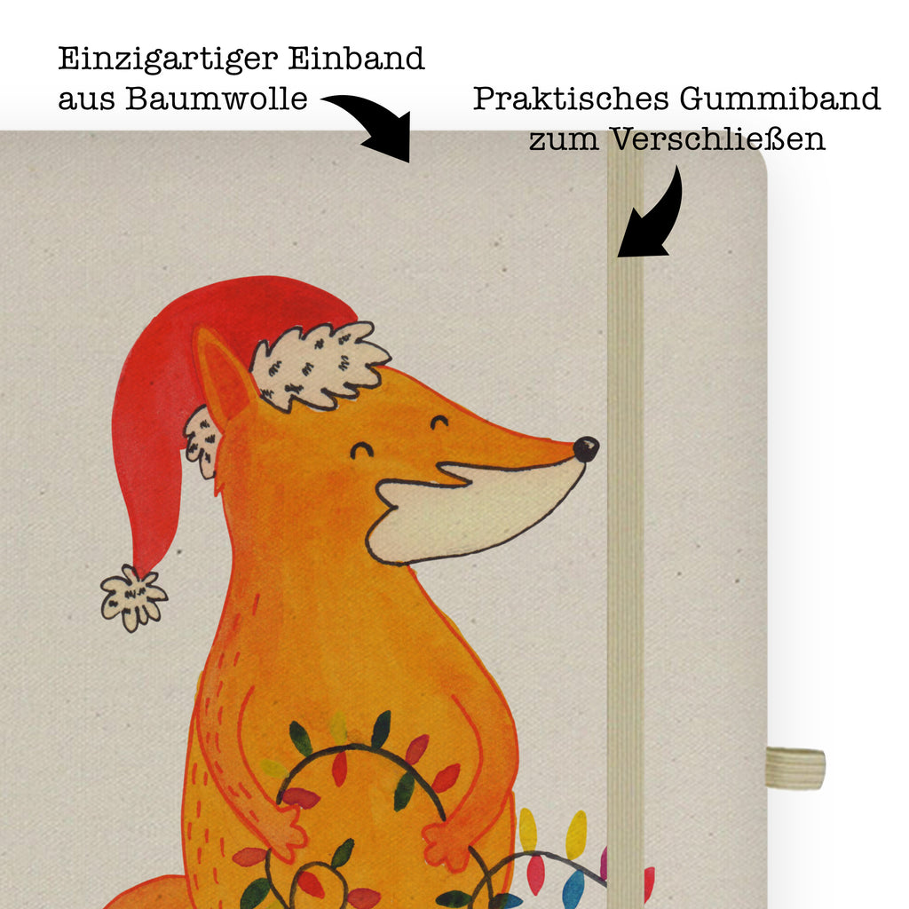 Baumwoll Notizbuch Fuchs Weihnachten Notizen, Eintragebuch, Tagebuch, Notizblock, Adressbuch, Journal, Kladde, Skizzenbuch, Notizheft, Schreibbuch, Schreibheft, Winter, Weihnachten, Weihnachtsdeko, Nikolaus, Advent, Heiligabend, Wintermotiv, Fuchs, Füchse, Spruch schön, Geschenk Weihnachten, Weihnachtsmann, Weihnachtszeit