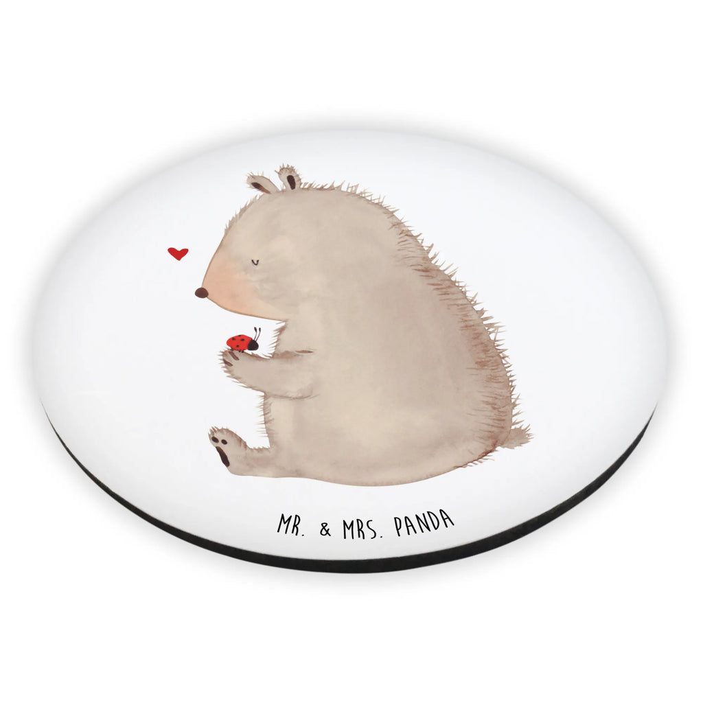 Rund Magnet Bär Marienkäfer Kühlschrankmagnet, Pinnwandmagnet, Souvenir Magnet, Motivmagnete, Dekomagnet, Whiteboard Magnet, Notiz Magnet, Kühlschrank Dekoration, Bär, Teddy, Teddybär, Marienkäfer, Liebe, Freiheit, Motivation, Das Leben ist schön