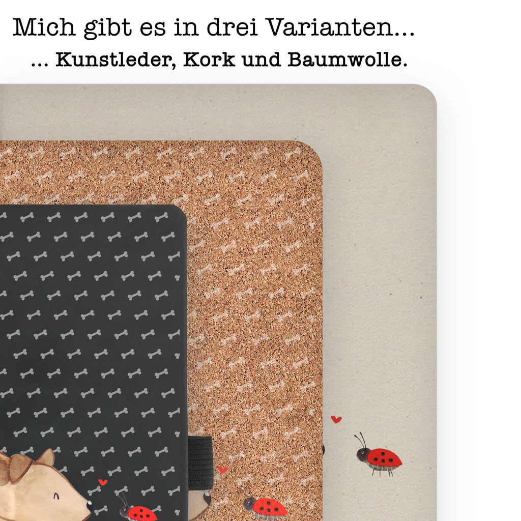 Baumwoll Notizbuch Hund Marienkäfer Notizen, Eintragebuch, Tagebuch, Notizblock, Adressbuch, Journal, Kladde, Skizzenbuch, Notizheft, Schreibbuch, Schreibheft, Hund, Hundemotiv, Haustier, Hunderasse, Tierliebhaber, Hundebesitzer, Sprüche, Hunde, Hundespruch, Marienkäfer, Mischling, Mischlinghund