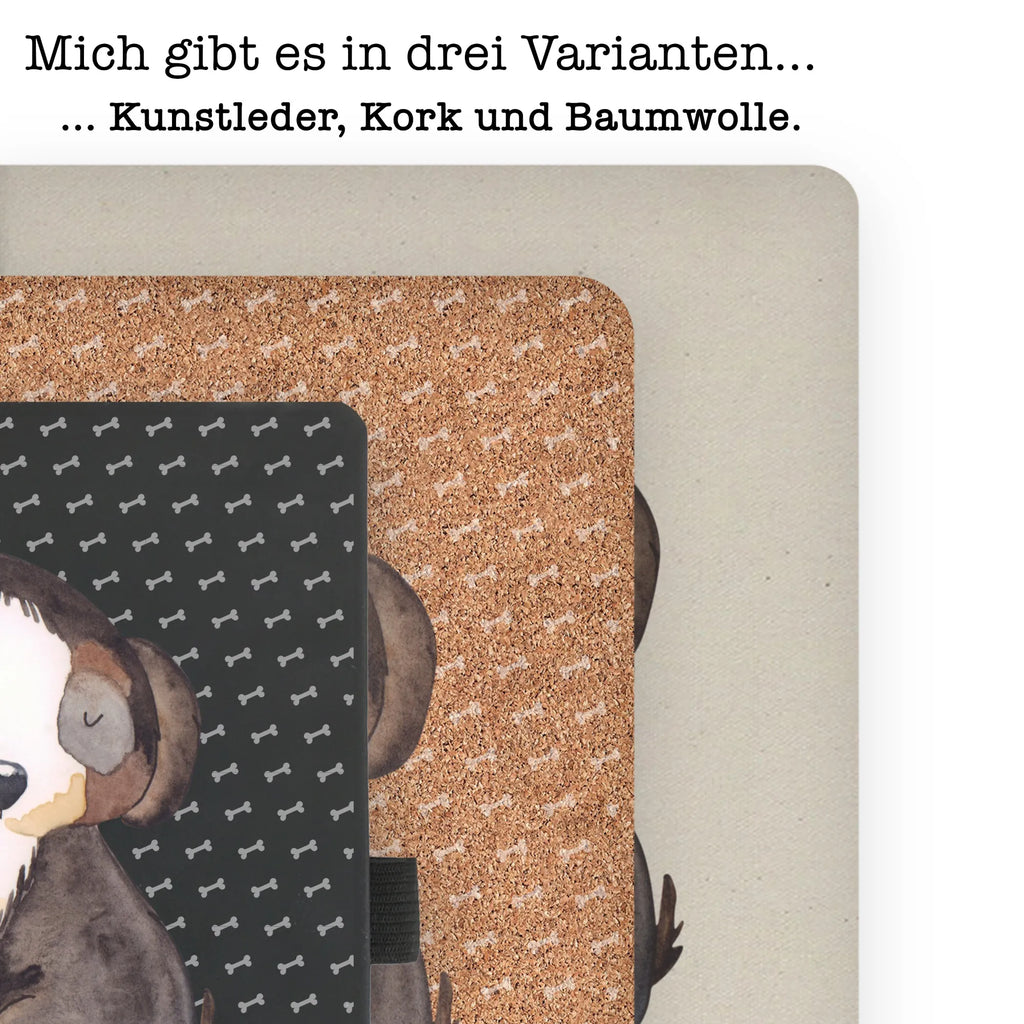 Baumwoll Notizbuch Hund entspannt Notizen, Eintragebuch, Tagebuch, Notizblock, Adressbuch, Journal, Kladde, Skizzenbuch, Notizheft, Schreibbuch, Schreibheft, Hund, Hundemotiv, Haustier, Hunderasse, Tierliebhaber, Hundebesitzer, Sprüche, schwarzer Hund, Hundeliebe, Liebe, Hundeglück