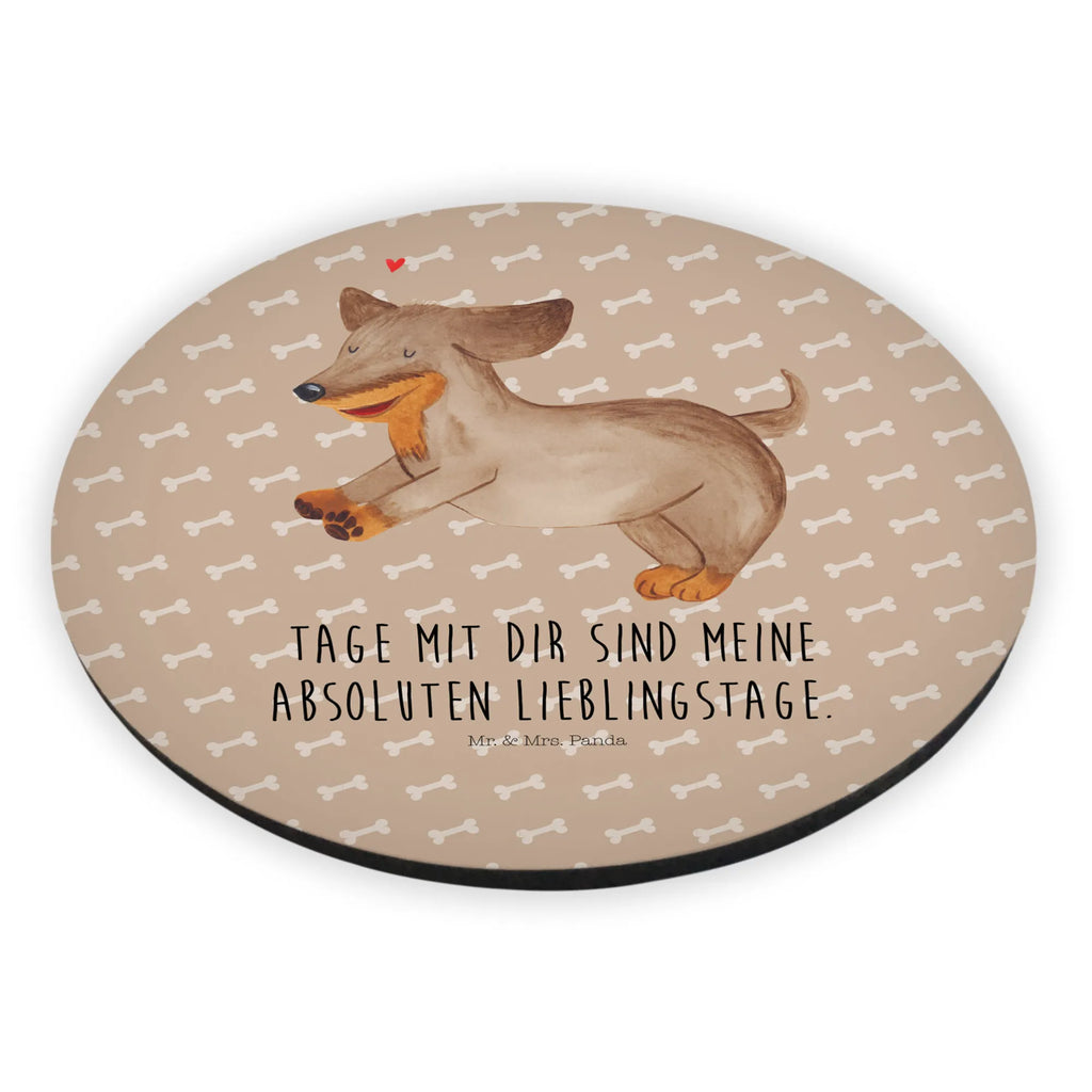 Rund Magnet Hund Dackel fröhlich Kühlschrankmagnet, Pinnwandmagnet, Souvenir Magnet, Motivmagnete, Dekomagnet, Whiteboard Magnet, Notiz Magnet, Kühlschrank Dekoration, Hund, Hundemotiv, Haustier, Hunderasse, Tierliebhaber, Hundebesitzer, Sprüche, Hunde, Dackel, Dachshund, happy dog