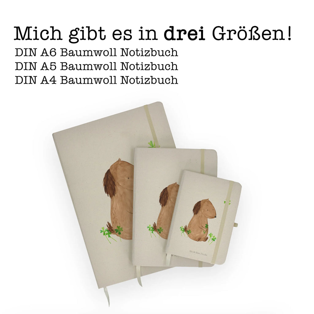 Baumwoll Notizbuch Hund Kleeblatt Notizen, Eintragebuch, Tagebuch, Notizblock, Adressbuch, Journal, Kladde, Skizzenbuch, Notizheft, Schreibbuch, Schreibheft, Hund, Hundemotiv, Haustier, Hunderasse, Tierliebhaber, Hundebesitzer, Sprüche, Kleeblatt, Glück, Tagträume, Motivation, Neuanfang, Geschenk, Glücksbringer, Selbstliebe, Achtsamkeit