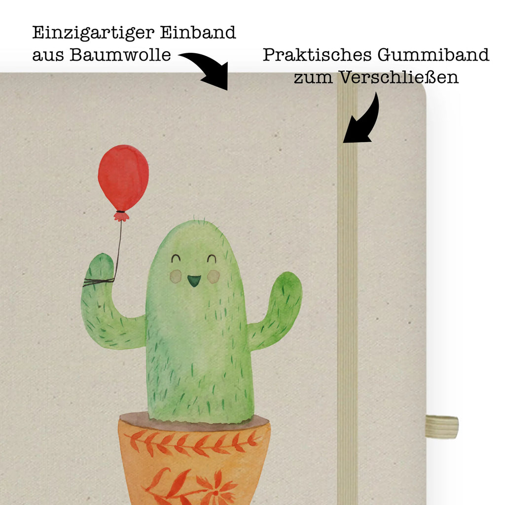 Baumwoll Notizbuch Kaktus Luftballon Notizen, Eintragebuch, Tagebuch, Notizblock, Adressbuch, Journal, Kladde, Skizzenbuch, Notizheft, Schreibbuch, Schreibheft, Kaktus, Kakteen, Luftballon, Neustart, Freude, Büro, Stress, Büroalltag, Freundin, Freund, Ausbildung, Prüfung