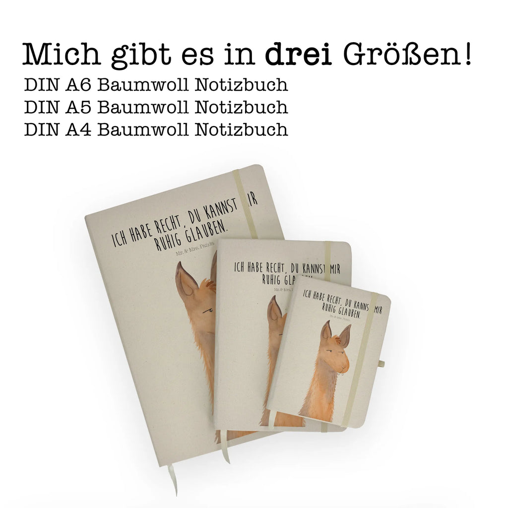 Baumwoll Notizbuch Lamakopf genervt Notizen, Eintragebuch, Tagebuch, Notizblock, Adressbuch, Journal, Kladde, Skizzenbuch, Notizheft, Schreibbuch, Schreibheft, Lama, Alpaka, Lamas, Recht haben, genervt sein, Freundin, beste Freundin, Partnerin, Büro, Büroalltag, Chef, Chefin, Azubi