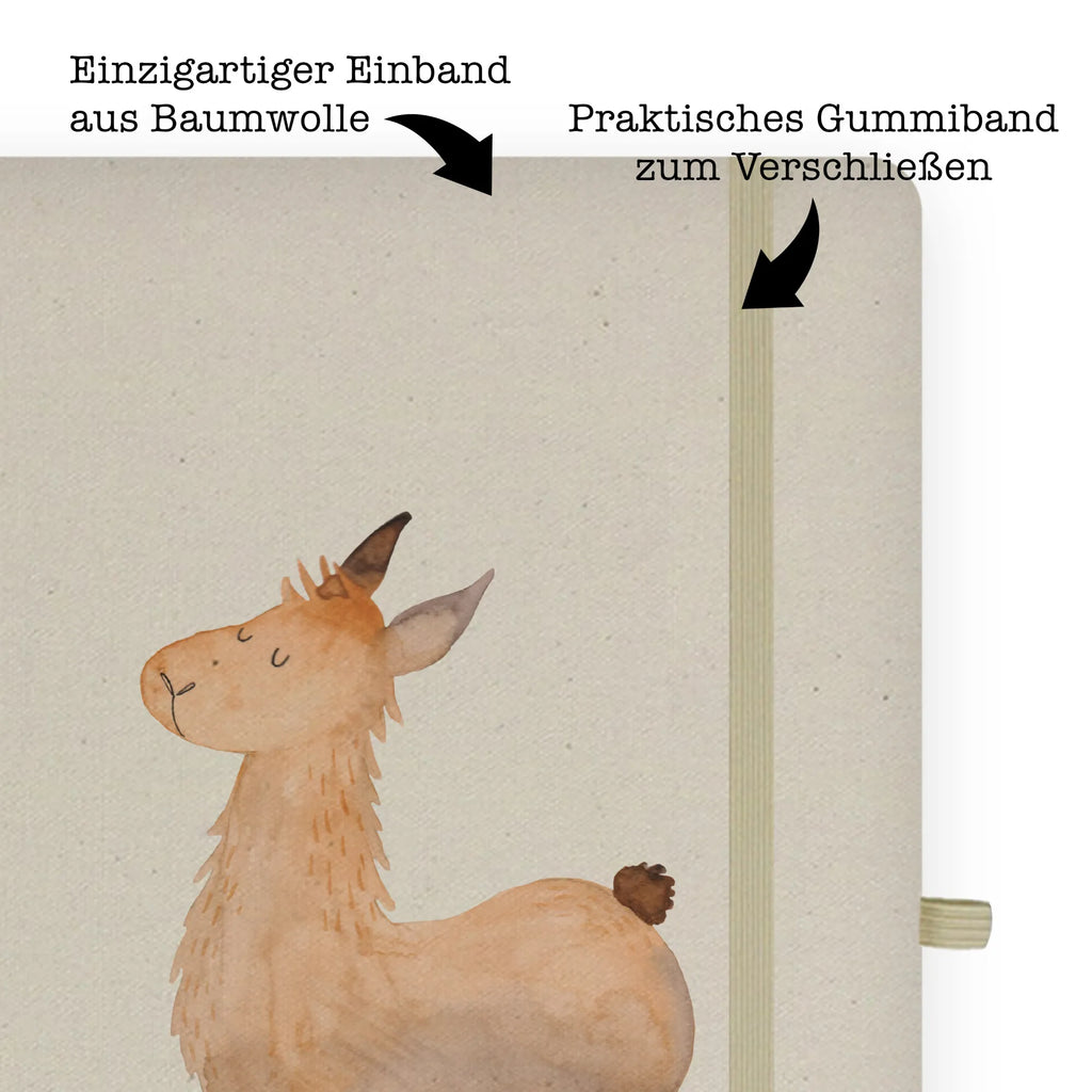 Baumwoll Notizbuch Lama springend Notizen, Eintragebuch, Tagebuch, Notizblock, Adressbuch, Journal, Kladde, Skizzenbuch, Notizheft, Schreibbuch, Schreibheft, Lama, Alpaka, Lamas, Lieblingstag, Happy day, fröhlich, Glück, Freundin, Liebeskummer, Neustart, guten Morgen, Start, Prüfung, Abitur