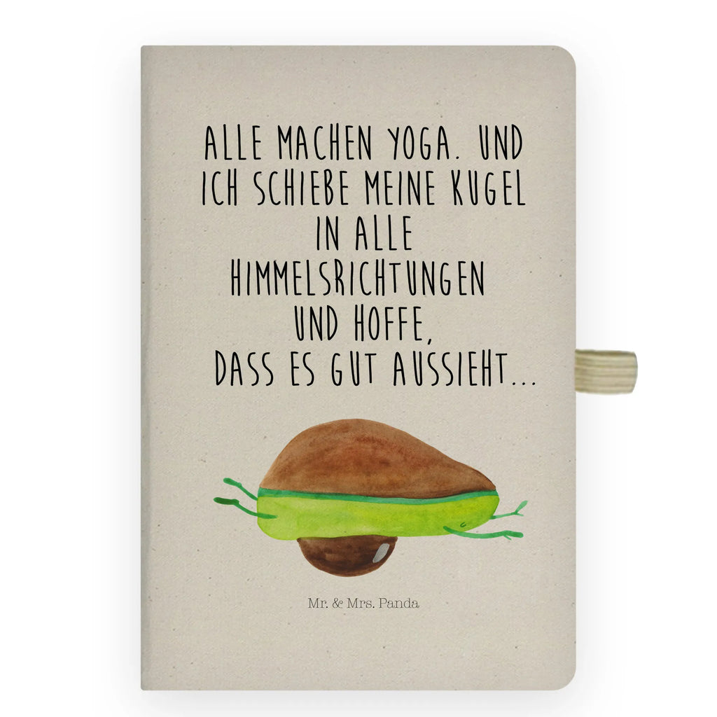 Baumwoll Notizbuch Avocado Yoga Notizen, Eintragebuch, Tagebuch, Notizblock, Adressbuch, Journal, Kladde, Skizzenbuch, Notizheft, Schreibbuch, Schreibheft, Avocado, Veggie, Vegan, Gesund, Avocado Yoga Vegan