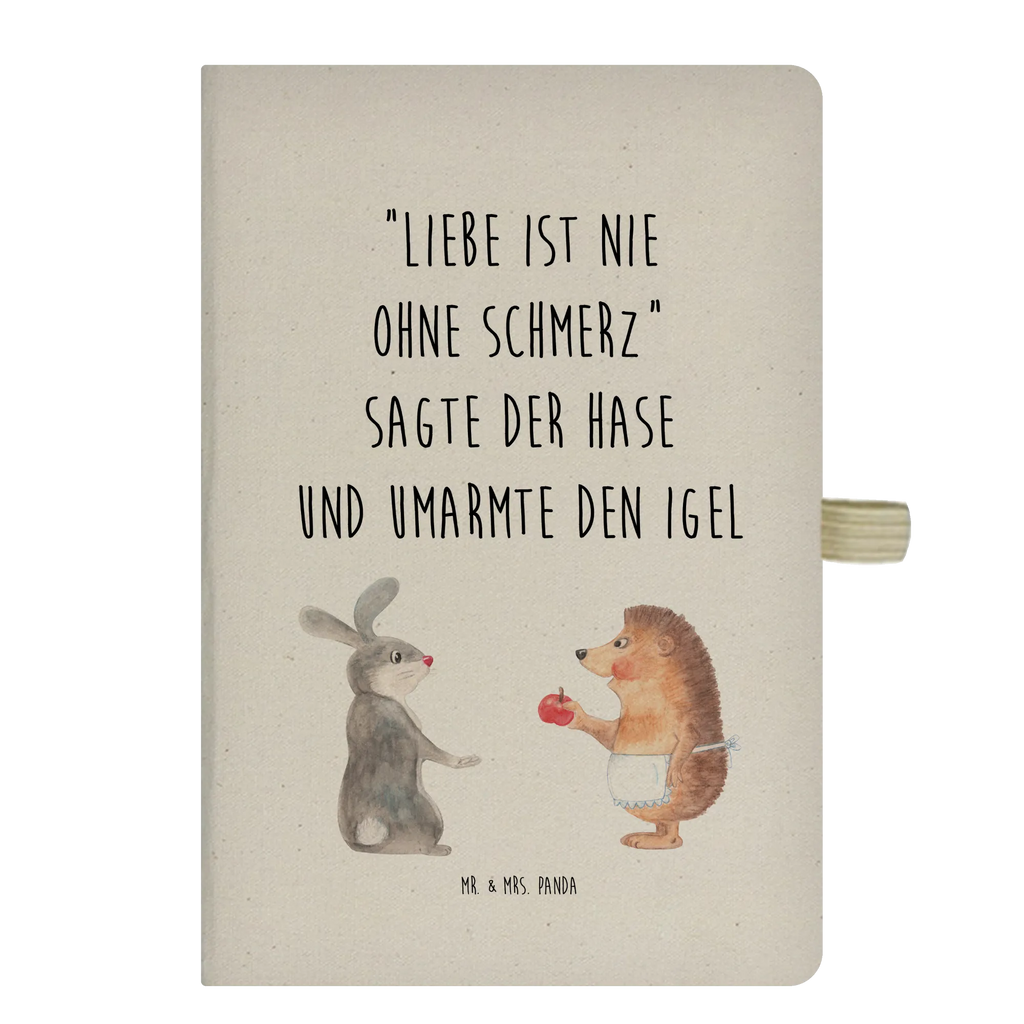 Baumwoll Notizbuch Liebe ist nie ohne Schmerz Notizen, Eintragebuch, Tagebuch, Notizblock, Adressbuch, Journal, Kladde, Skizzenbuch, Notizheft, Schreibbuch, Schreibheft, Tiermotive, Gute Laune, lustige Sprüche, Tiere, Igel und Hase, Igel, Hase, Liebe Spruch, Liebeskummer Geschenk, Herzschmerz, Trösten, Trennungsschmerz, Spruch romantisch