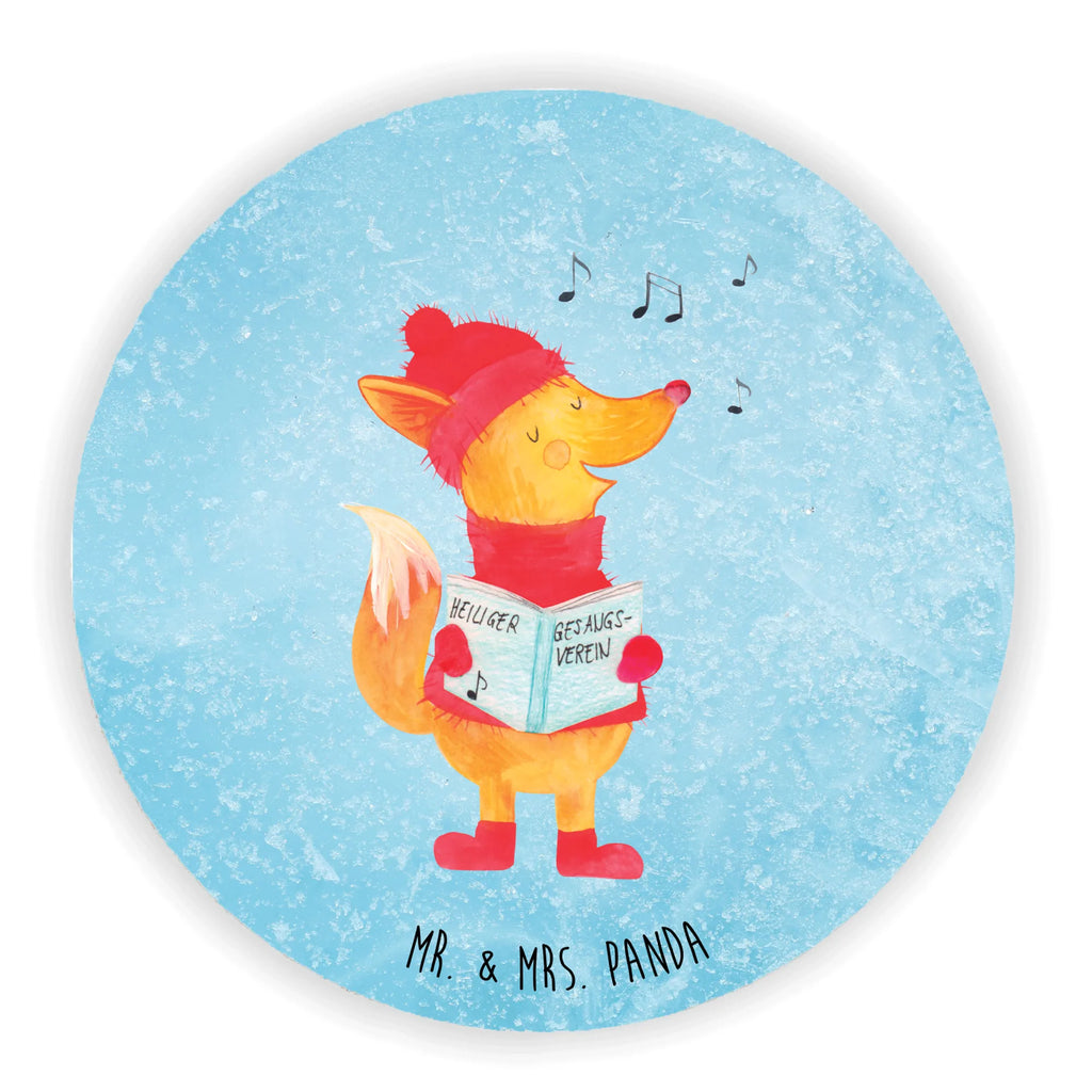 Rund Magnet Fuchs Sänger Kühlschrankmagnet, Pinnwandmagnet, Souvenir Magnet, Motivmagnete, Dekomagnet, Whiteboard Magnet, Notiz Magnet, Kühlschrank Dekoration, Winter, Weihnachten, Weihnachtsdeko, Nikolaus, Advent, Heiligabend, Wintermotiv, Fuchs, Füchse, Sänger, Geschenk Sänger, Singen, Weihnachtslieder