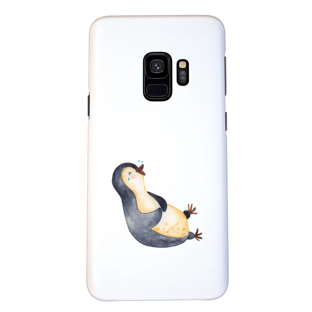 Handyhülle Pinguin Lachen Handyhülle, Handycover, Cover, Handy, Hülle, Iphone 10, Iphone X, Pinguin, Pinguine, lustiger Spruch, Optimismus, Fröhlich, Lachen, Humor, Fröhlichkeit