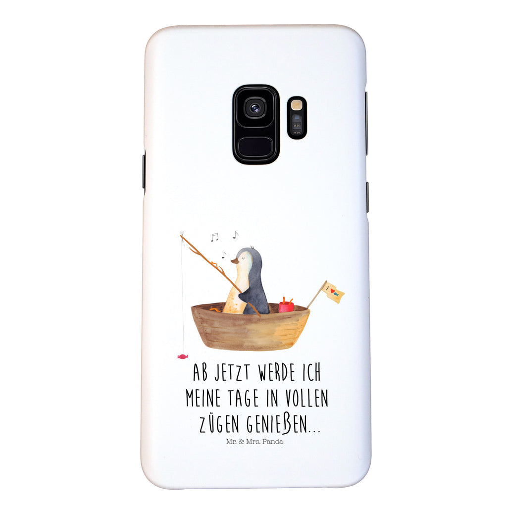 Handyhülle Pinguin Angelboot Handyhülle, Handycover, Cover, Handy, Hülle, Samsung Galaxy S8 plus, Pinguin, Pinguine, Angeln, Boot, Angelboot, Lebenslust, Leben, genießen, Motivation, Neustart, Neuanfang, Trennung, Scheidung, Geschenkidee Liebeskummer