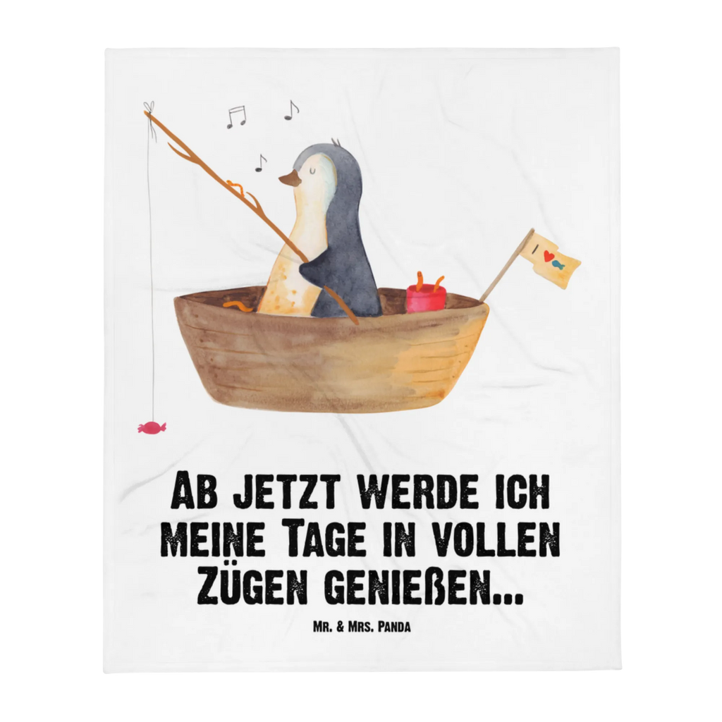 Babydecke Pinguin Angelboot Babydecke, Babygeschenk, Geschenk Geburt, Babyecke Kuscheldecke, Krabbeldecke, Pinguin, Pinguine, Angeln, Boot, Angelboot, Lebenslust, Leben, genießen, Motivation, Neustart, Neuanfang, Trennung, Scheidung, Geschenkidee Liebeskummer