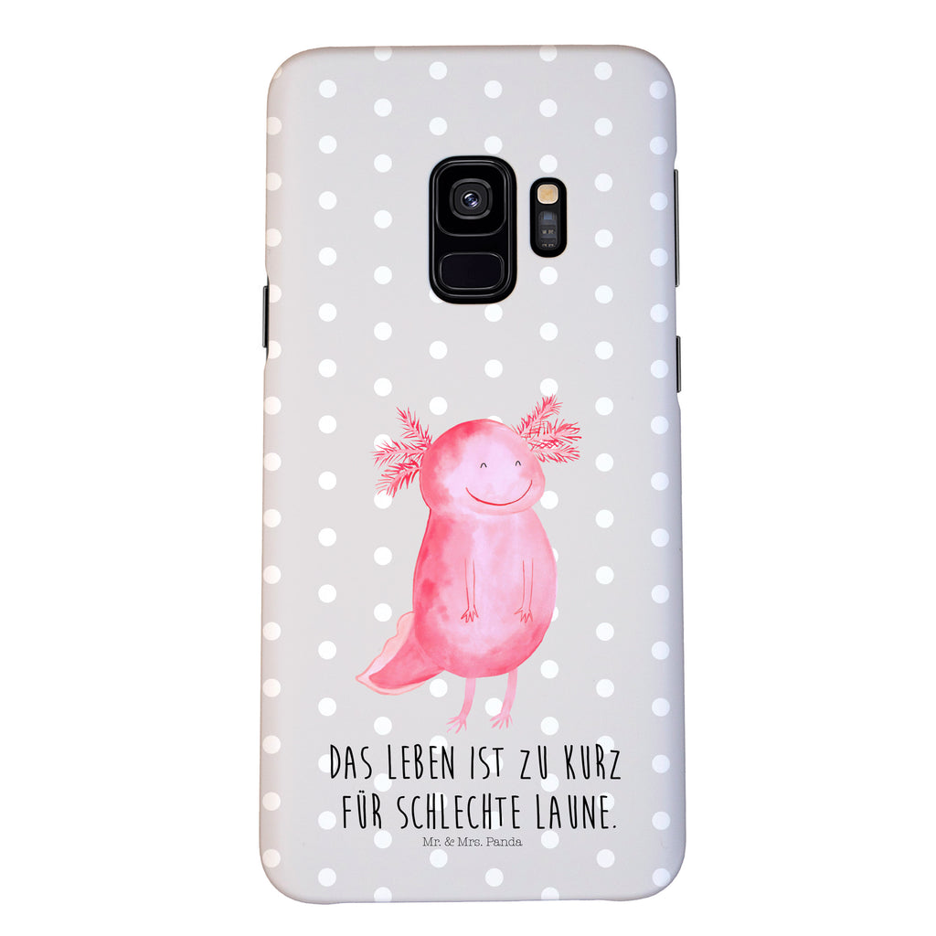 Handyhülle Axolotl Glücklich Handyhülle, Handycover, Cover, Handy, Hülle, Iphone 10, Iphone X, Axolotl, Molch, Axolot, Schwanzlurch, Lurch, Lurche, Motivation, gute Laune