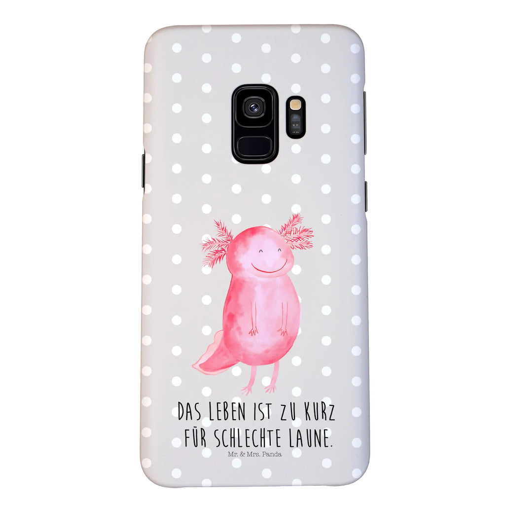 Handyhülle Axolotl Glücklich Handyhülle, Handycover, Cover, Handy, Hülle, Iphone 10, Iphone X, Axolotl, Molch, Axolot, Schwanzlurch, Lurch, Lurche, Motivation, gute Laune