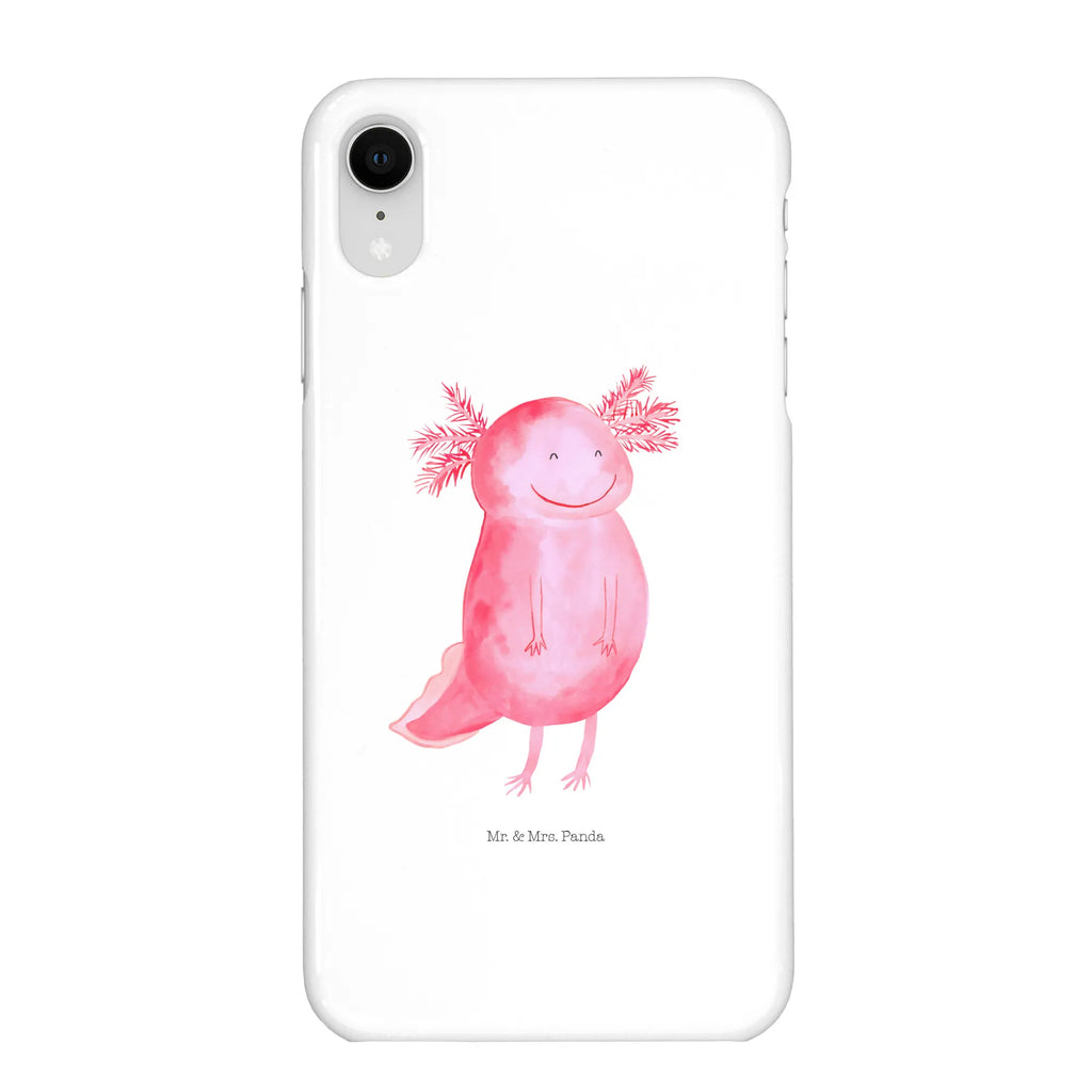 Handyhülle Axolotl Glücklich Handyhülle, Handycover, Cover, Handy, Hülle, Iphone 10, Iphone X, Axolotl, Molch, Axolot, Schwanzlurch, Lurch, Lurche, Motivation, gute Laune