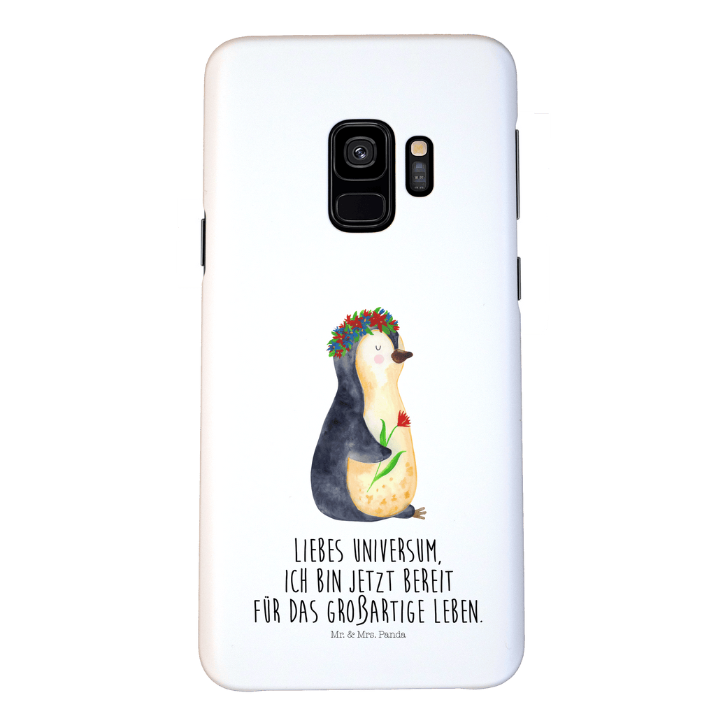 Handyhülle Pinguin Blumen Iphone 11, Handyhülle, Smartphone Hülle, Handy Case, Handycover, Hülle, Pinguin, Pinguine, Blumenkranz, Universum, Leben, Wünsche, Ziele, Lebensziele, Motivation, Lebenslust, Liebeskummer, Geschenkidee