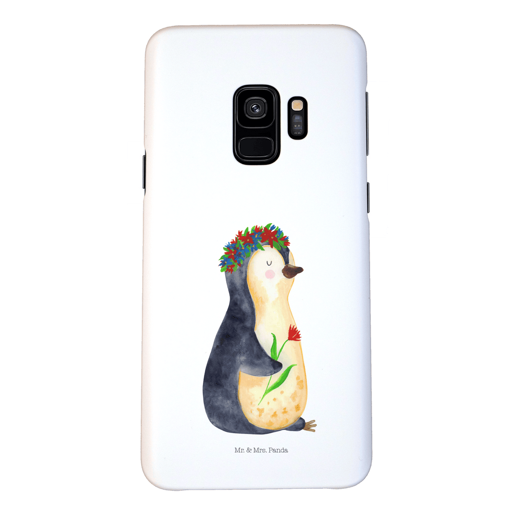 Handyhülle Pinguin Blumen Iphone 11, Handyhülle, Smartphone Hülle, Handy Case, Handycover, Hülle, Pinguin, Pinguine, Blumenkranz, Universum, Leben, Wünsche, Ziele, Lebensziele, Motivation, Lebenslust, Liebeskummer, Geschenkidee