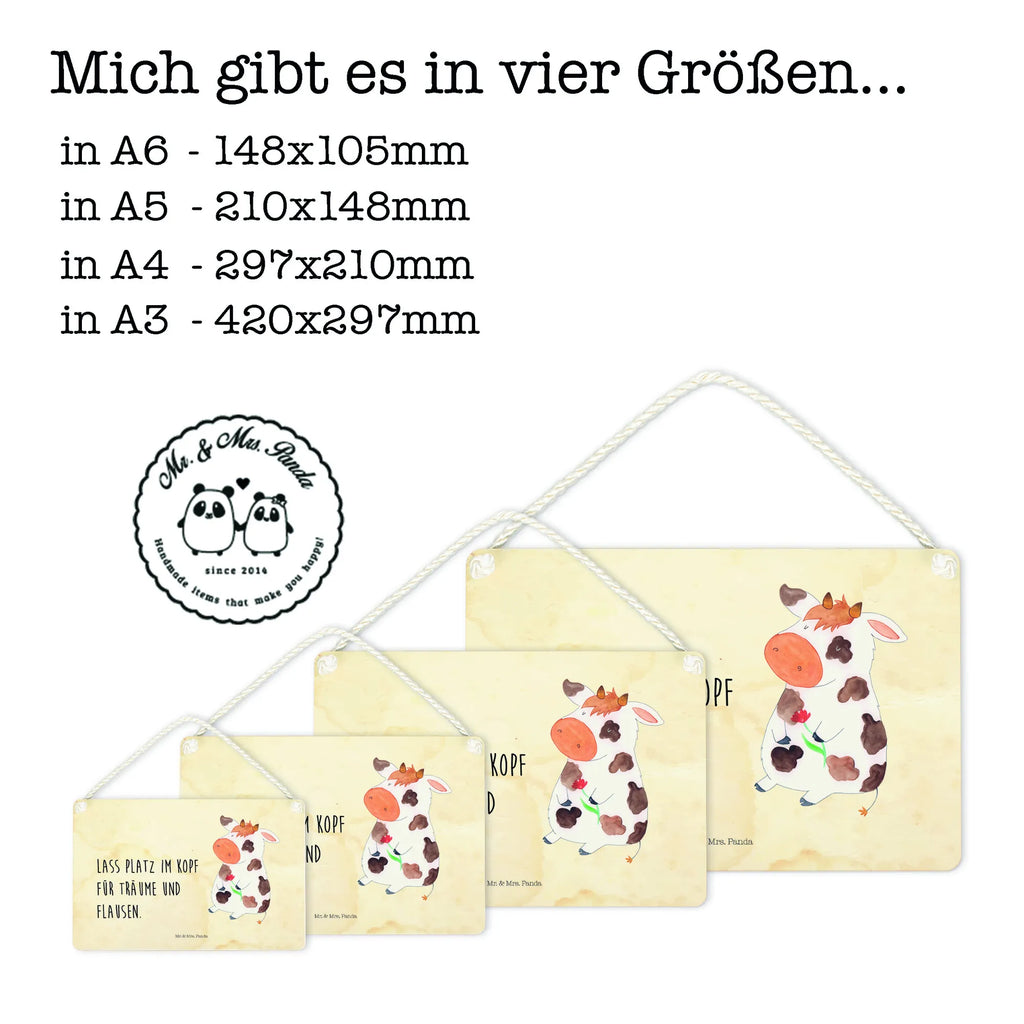 Deko Schild Kuh Dekoschild, Deko Schild, Schild, Tür Schild, Türschild, Holzschild, Wandschild, Wanddeko, Bauernhof, Hoftiere, Landwirt, Landwirtin, Kuh, Kühe, Träume, Flausen, Spruch, Magie, Motivtion, Hof, Milch, Milchkuh