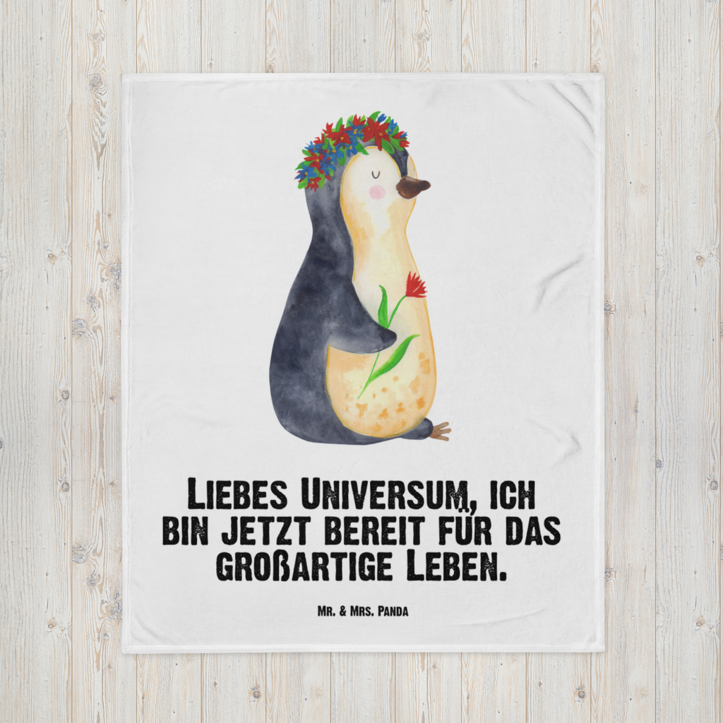 Babydecke Pinguin Blumenkranz Babydecke, Babygeschenk, Geschenk Geburt, Babyecke Kuscheldecke, Krabbeldecke, Pinguin, Pinguine, Blumenkranz, Universum, Leben, Wünsche, Ziele, Lebensziele, Motivation, Lebenslust, Liebeskummer, Geschenkidee