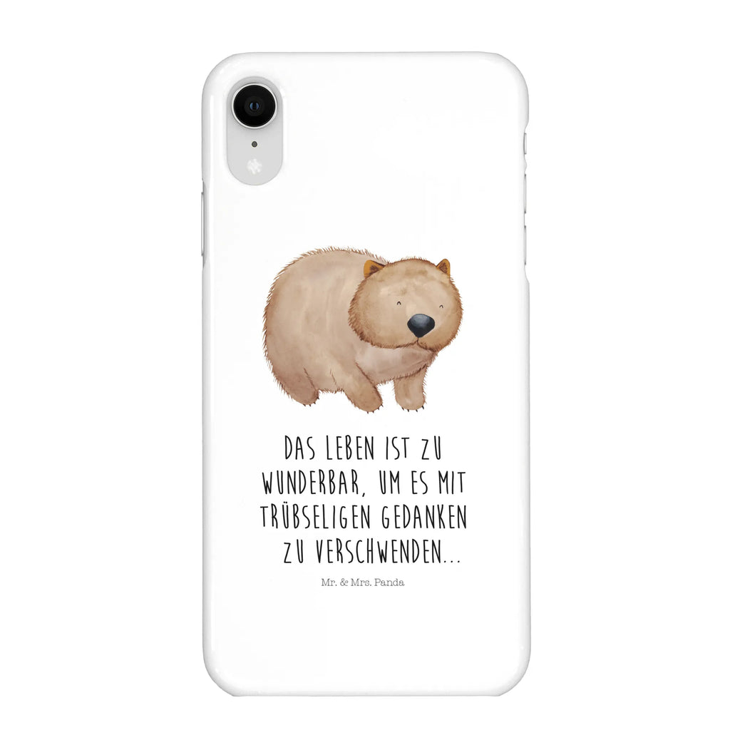 Handyhülle Wombat Handyhülle, Handycover, Cover, Handy, Hülle, Iphone 10, Iphone X, Tiermotive, Gute Laune, lustige Sprüche, Tiere, Wombat, Das Leben ist schön, Motivation, Spruch, Australien