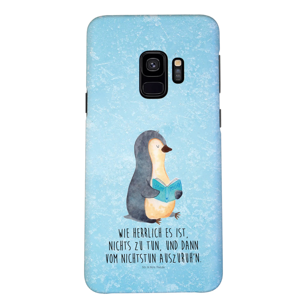 Handyhülle Pinguin Buch Handyhülle, Handycover, Cover, Handy, Hülle, Iphone 10, Iphone X, Pinguin, Pinguine, Buch, Lesen, Bücherwurm, Nichtstun, Faulenzen, Ferien, Urlaub, Freizeit