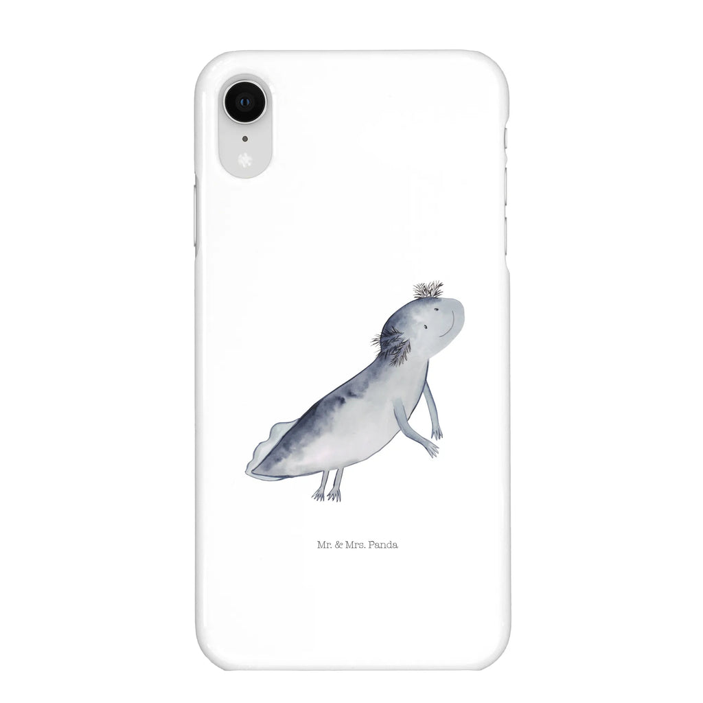 Handyhülle Axolotl Schwimmen Handyhülle, Handycover, Cover, Handy, Hülle, Iphone 10, Iphone X, Axolotl, Molch, Axolot, Schwanzlurch, Lurch, Lurche, Problem, Probleme, Lösungen, Motivation