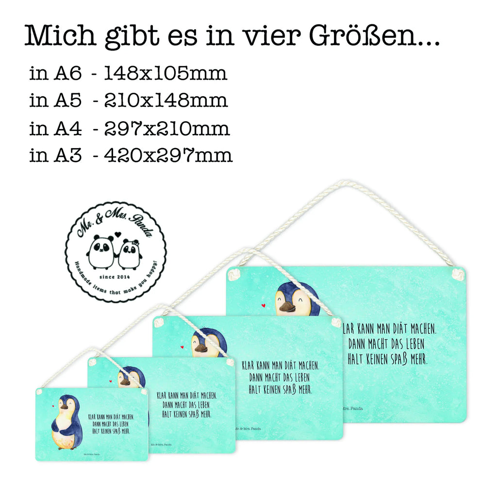 Deko Schild Pinguin Diät Dekoschild, Deko Schild, Schild, Tür Schild, Türschild, Holzschild, Wandschild, Wanddeko, Pinguin, Pinguine, Diät, Abnehmen, Abspecken, Gewicht, Motivation, Selbstliebe, Körperliebe, Selbstrespekt