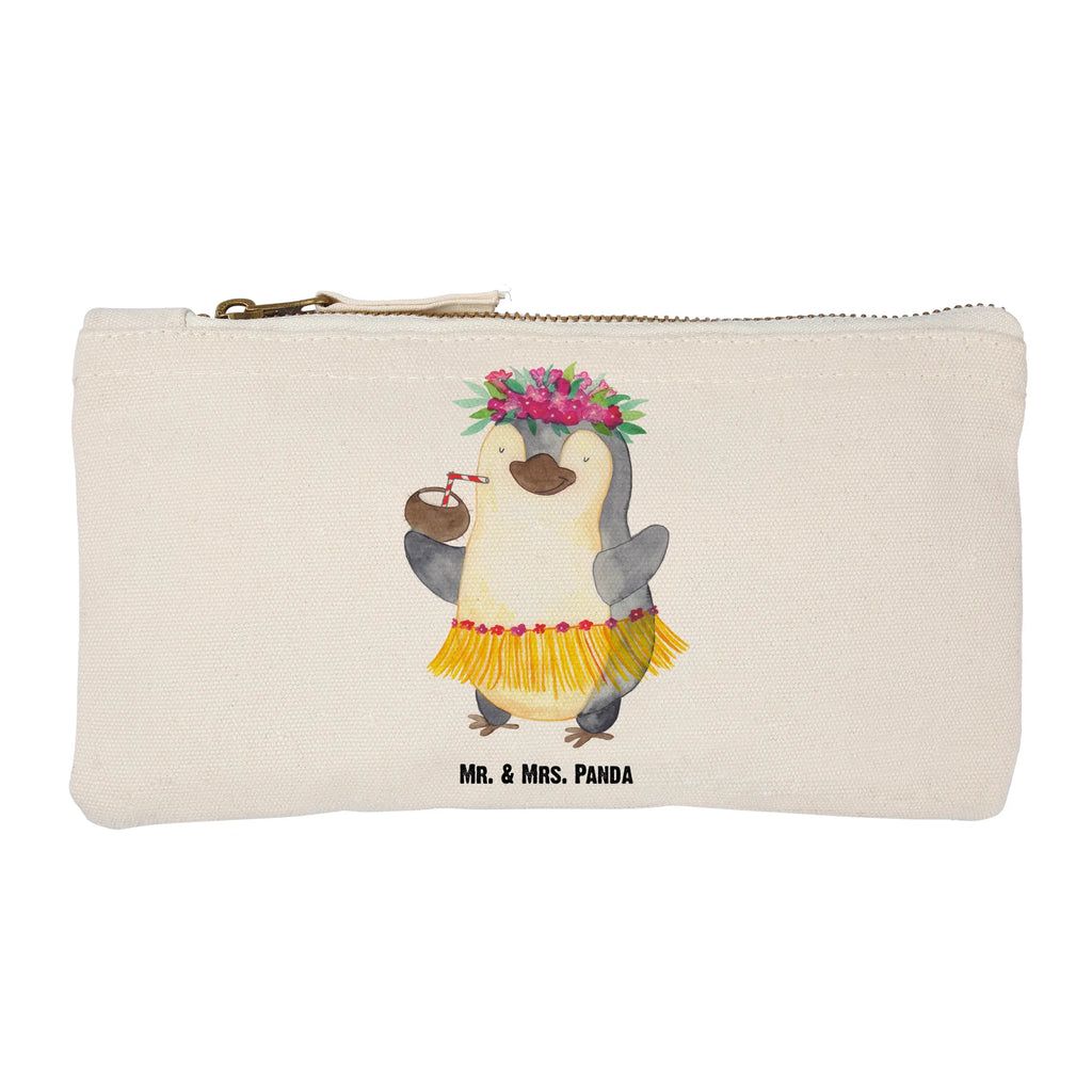 Schminktasche Pinguin Kokosnuss Schminktasche, Kosmetiktasche, Kosmetikbeutel, Stiftemäppchen, Etui, Federmappe, Makeup, XXL, Schminketui, Kosmetiketui, Schlamperetui, Pinguin, Aloha, Hawaii, Urlaub, Kokosnuss, Pinguine