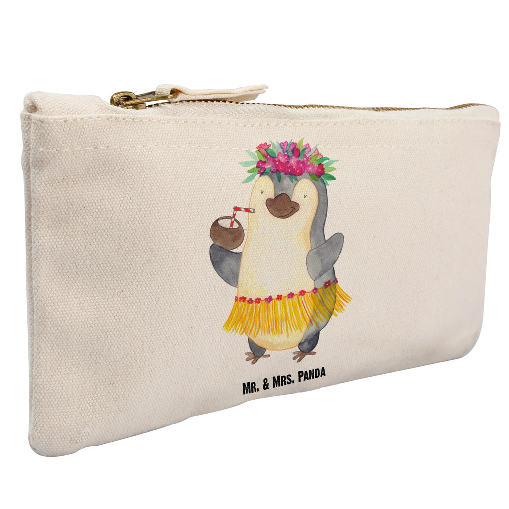 Schminktasche Pinguin Kokosnuss Schminktasche, Kosmetiktasche, Kosmetikbeutel, Stiftemäppchen, Etui, Federmappe, Makeup, XXL, Schminketui, Kosmetiketui, Schlamperetui, Pinguin, Aloha, Hawaii, Urlaub, Kokosnuss, Pinguine