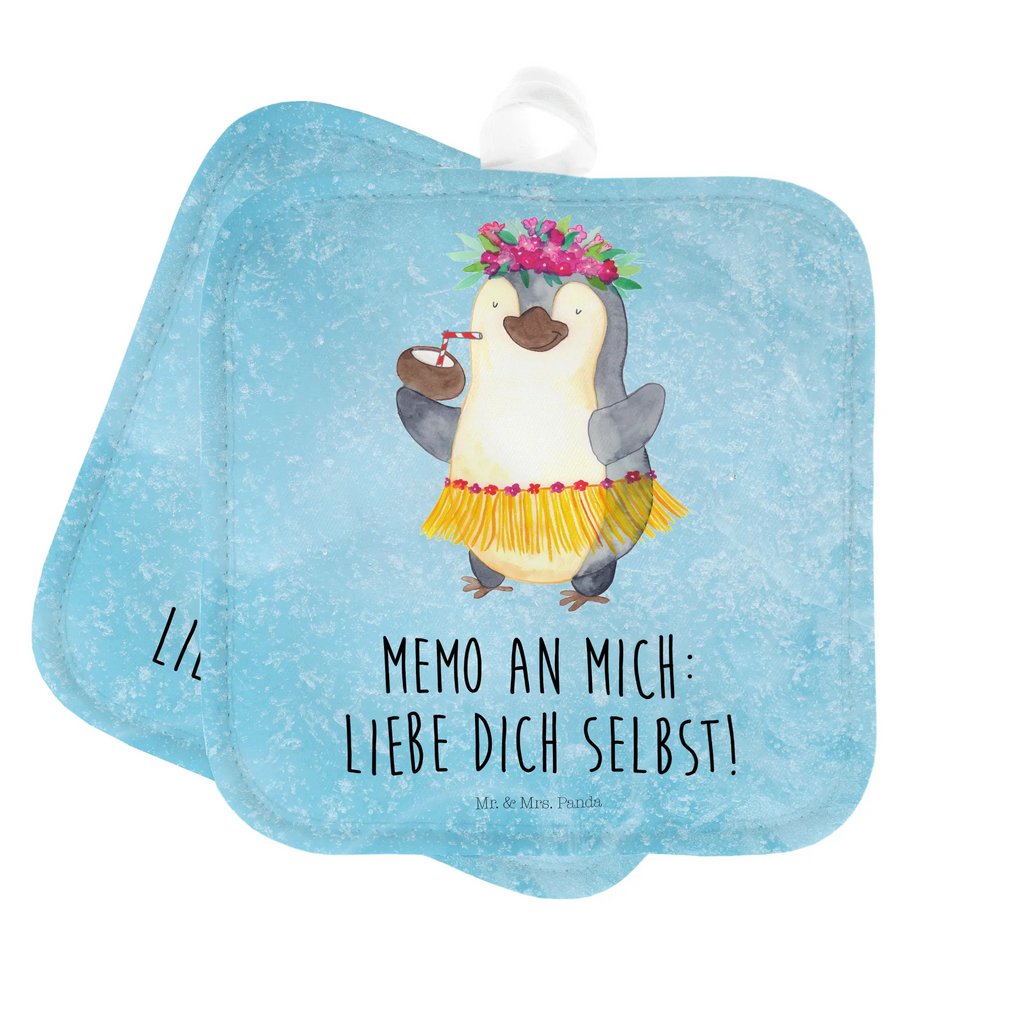 2er Set Topflappen  Pinguin Kokosnuss Topflappen, Topfuntersetzer, Ofenhandschuh, Topflappen Set, Topflappen lustig, Topflappen mit Spruch, Ofenhandschuhe, Topfhandschuhe, Topfhandschuh, Topflappenset, Topflappen 2er Set, Schöne Topflappen, Pinguin, Aloha, Hawaii, Urlaub, Kokosnuss, Pinguine