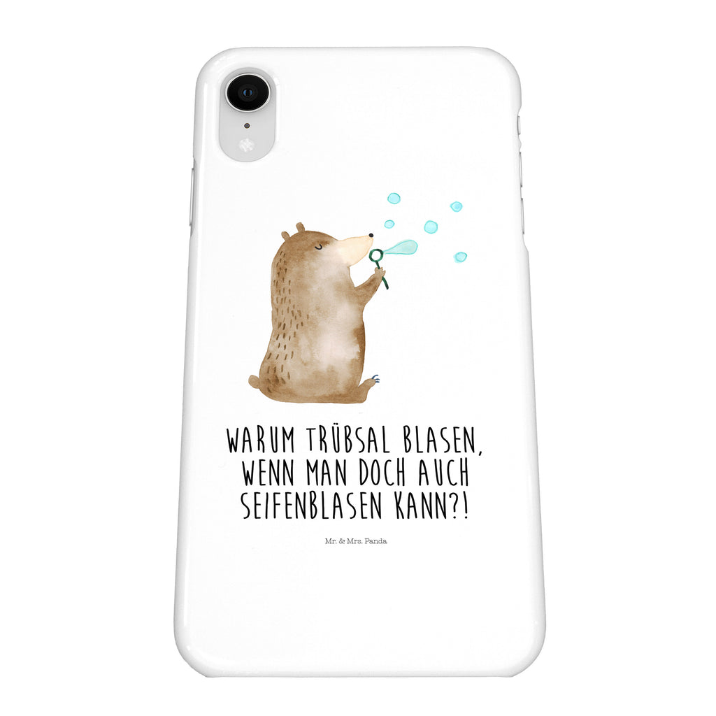 Handyhülle Bär Seifenblasen Handyhülle, Handycover, Cover, Handy, Hülle, Iphone 10, Iphone X, Bär, Teddy, Teddybär, Seifenblasen Bär Lustig Sein Glücklich Traurig Happy